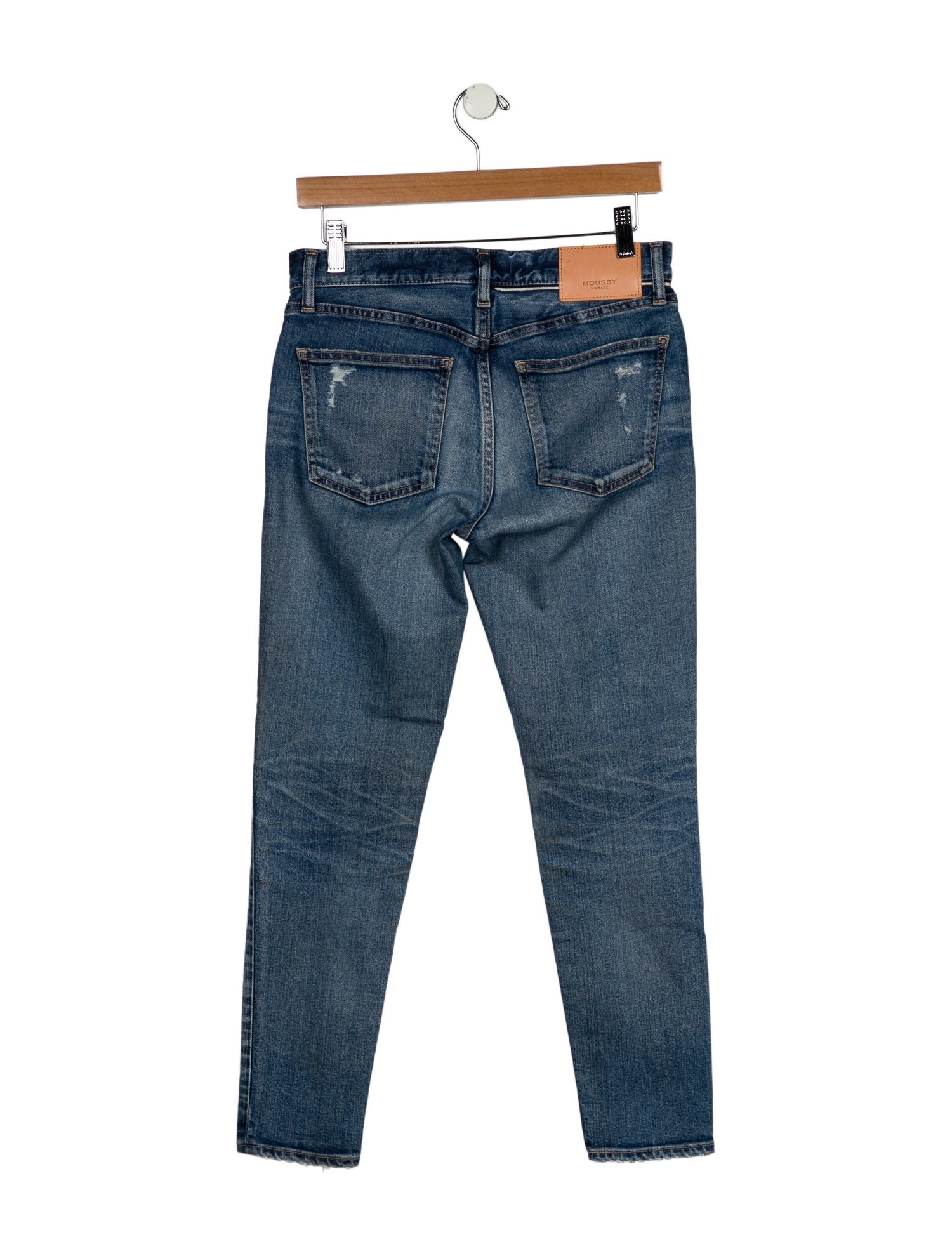 Moussy Vintage Mid-Rise Straight Leg Jeans