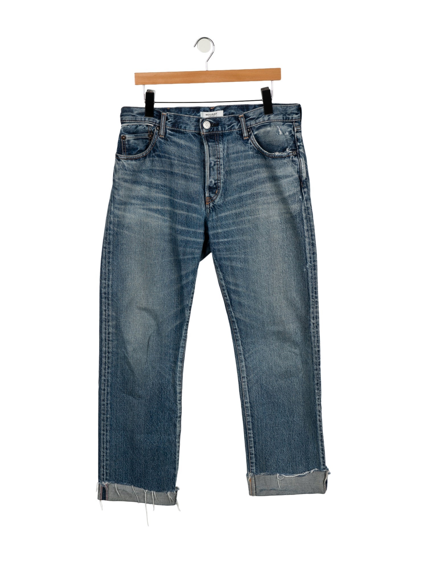 Moussy Vintage High-Rise Straight Leg Jeans