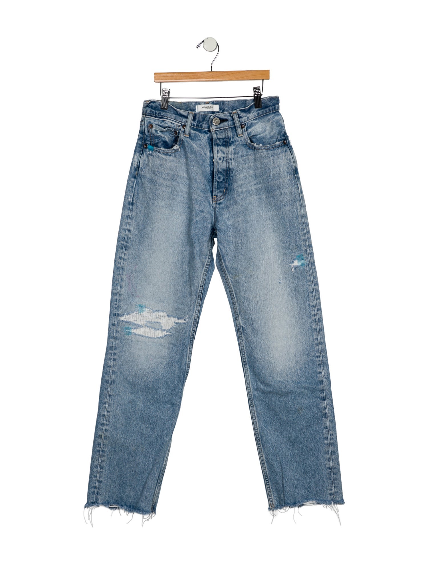 Moussy Vintage High-Rise Straight Leg Jeans