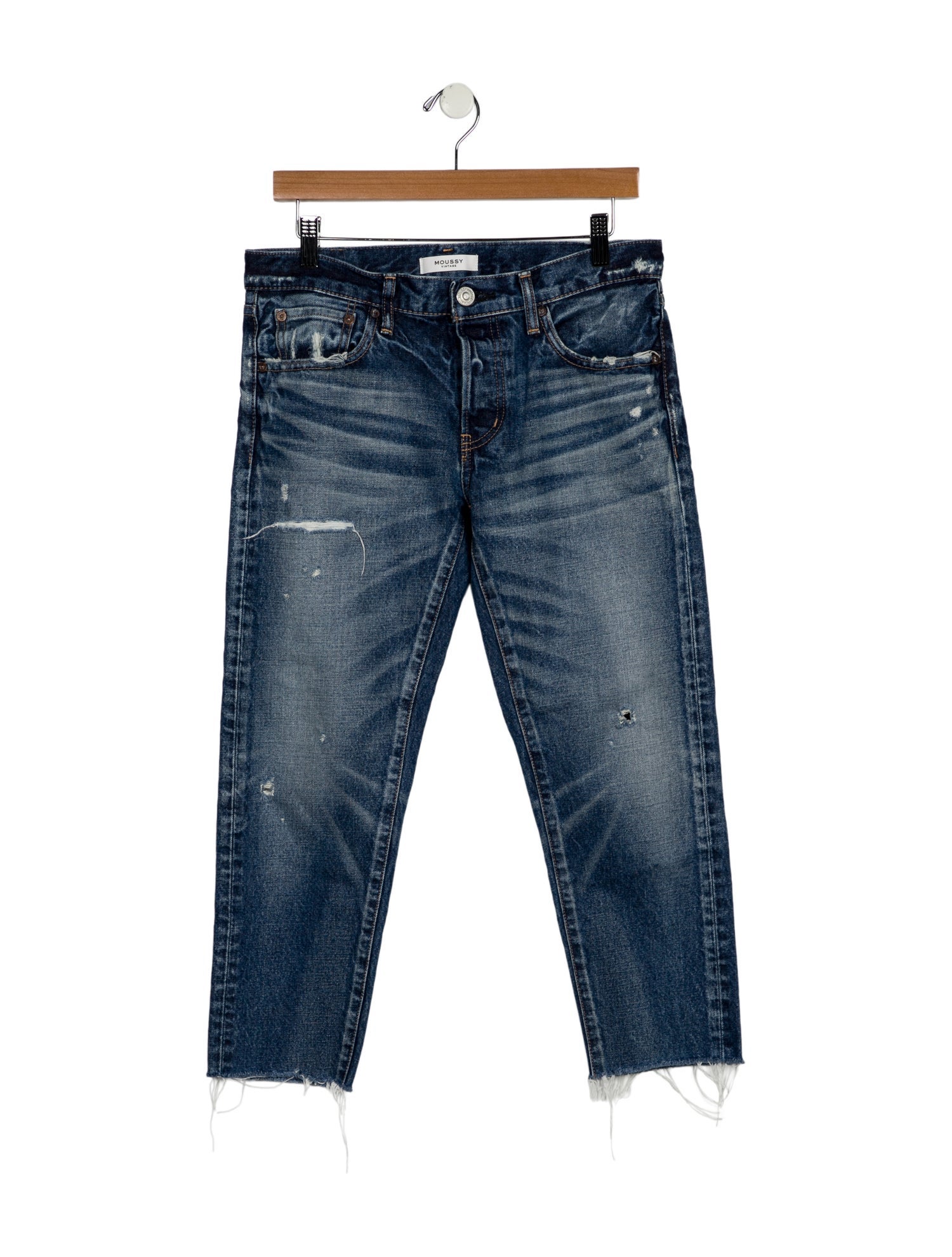 Moussy Vintage Mid-Rise Straight Leg Jeans