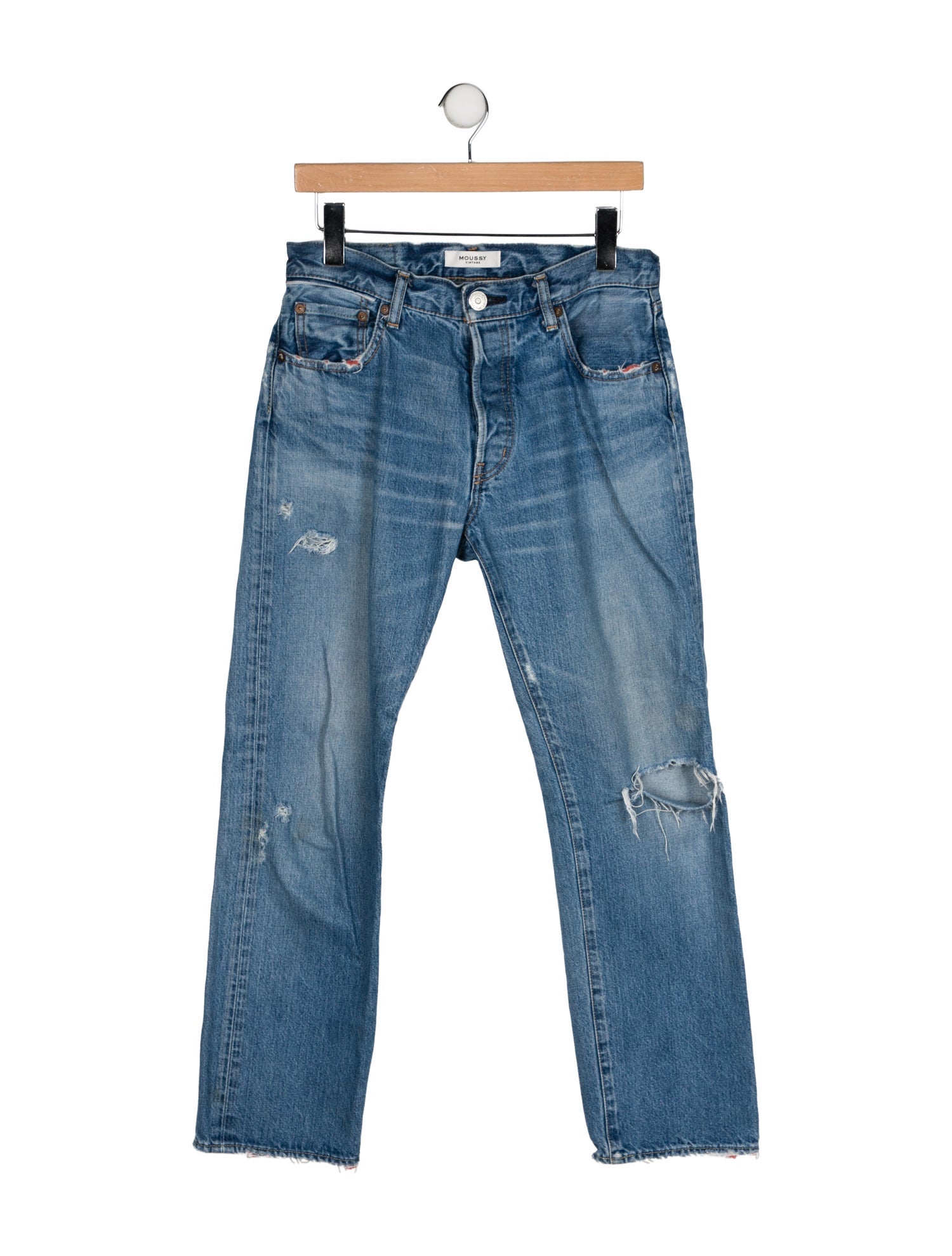 Moussy Vintage High-Rise Straight Leg Jeans