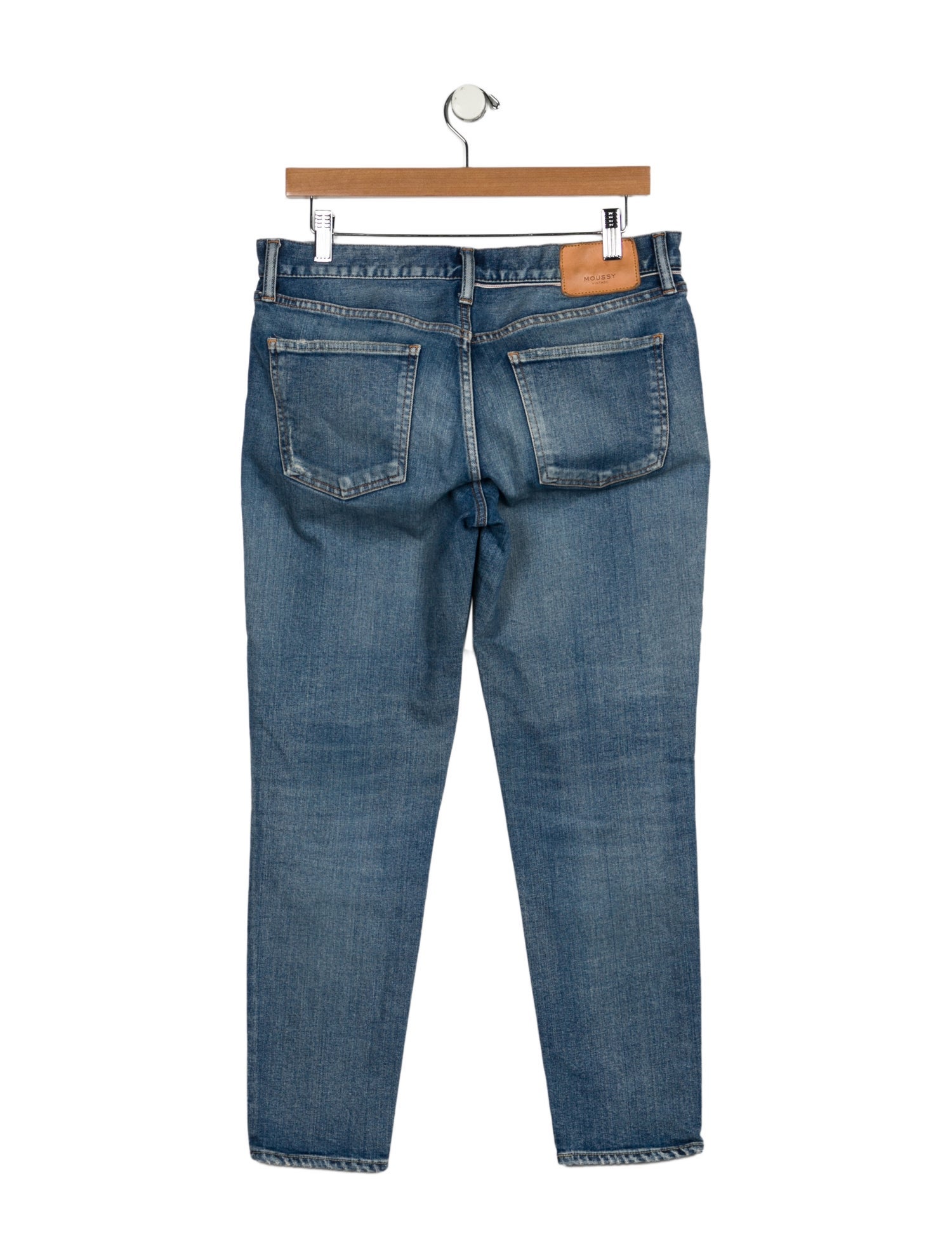 Moussy Vintage Mid-Rise Straight Leg Jeans