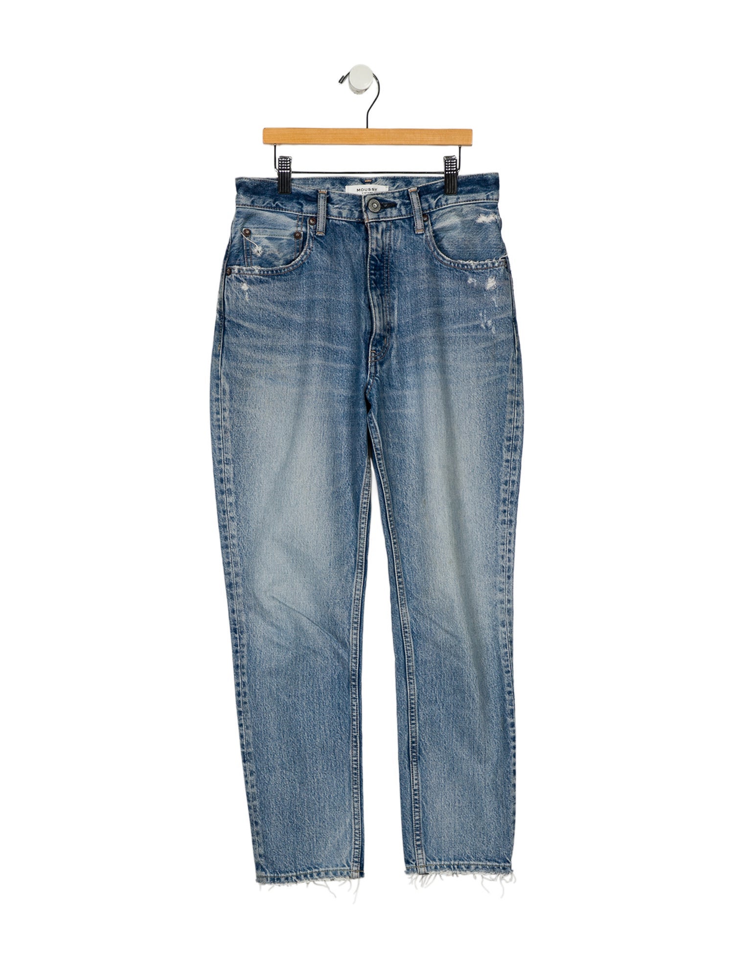 Moussy Vintage Mid-Rise Straight Leg Jeans