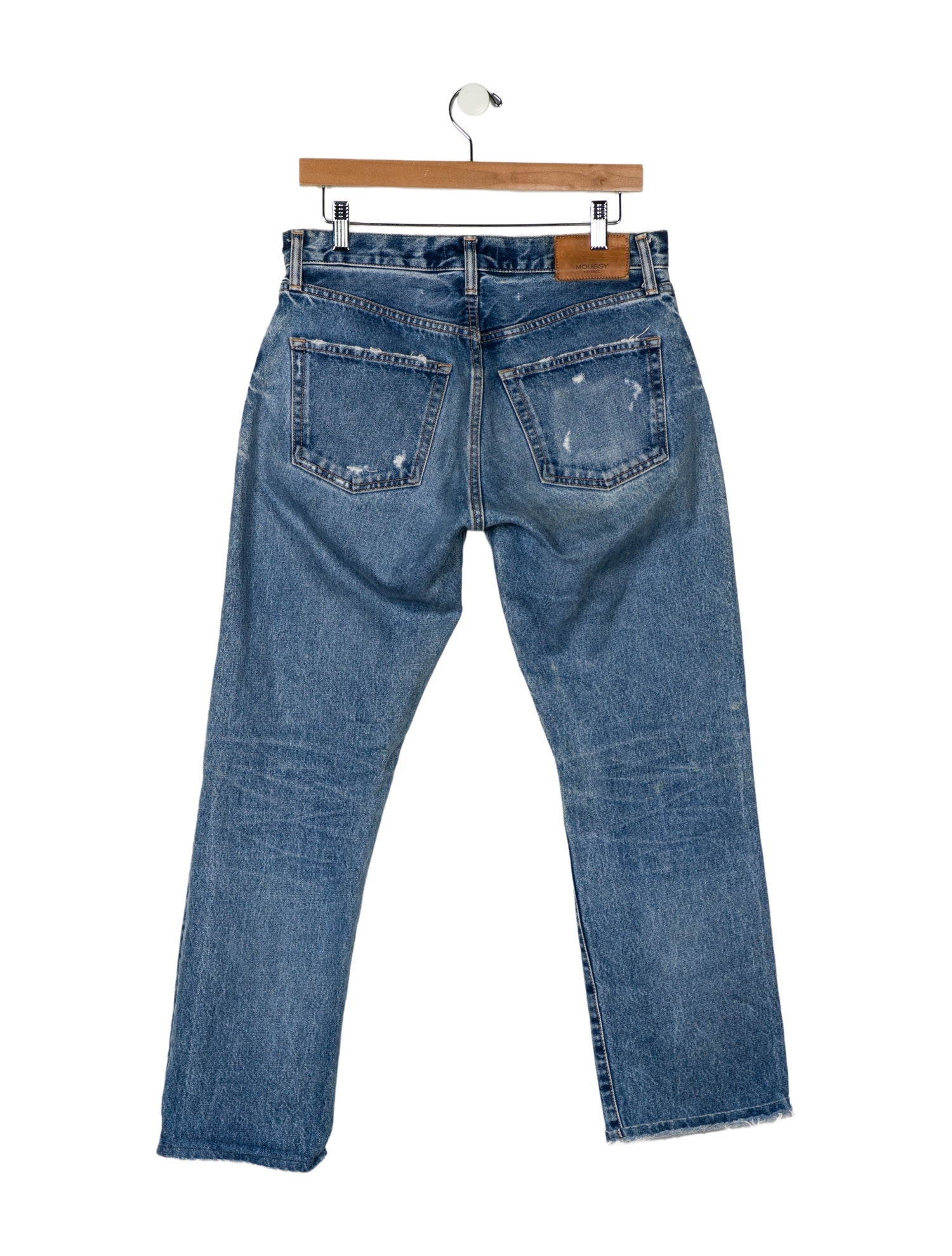 Moussy Vintage Mid-Rise Straight Leg Jeans