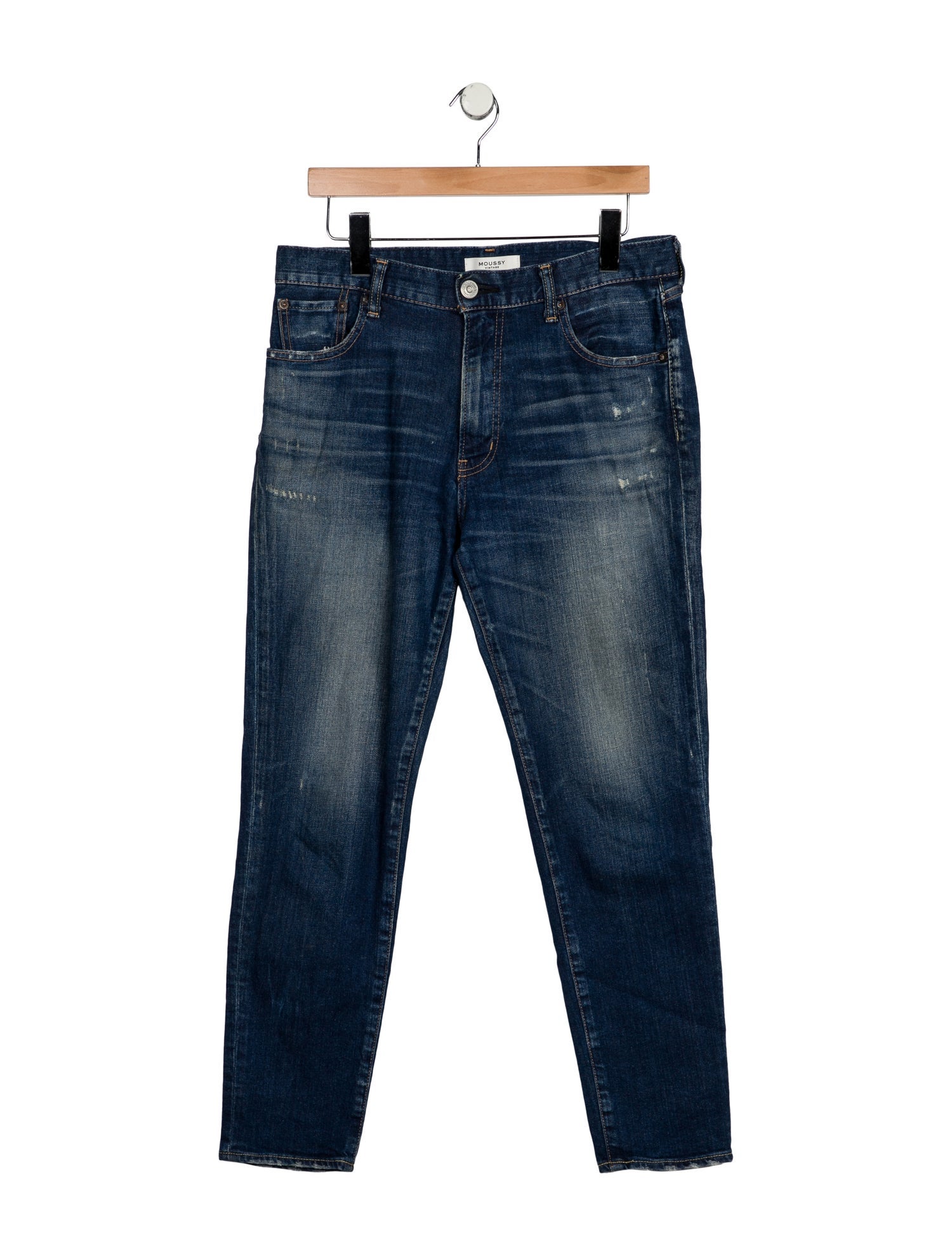 Moussy Vintage Mid-Rise Straight Leg Jeans