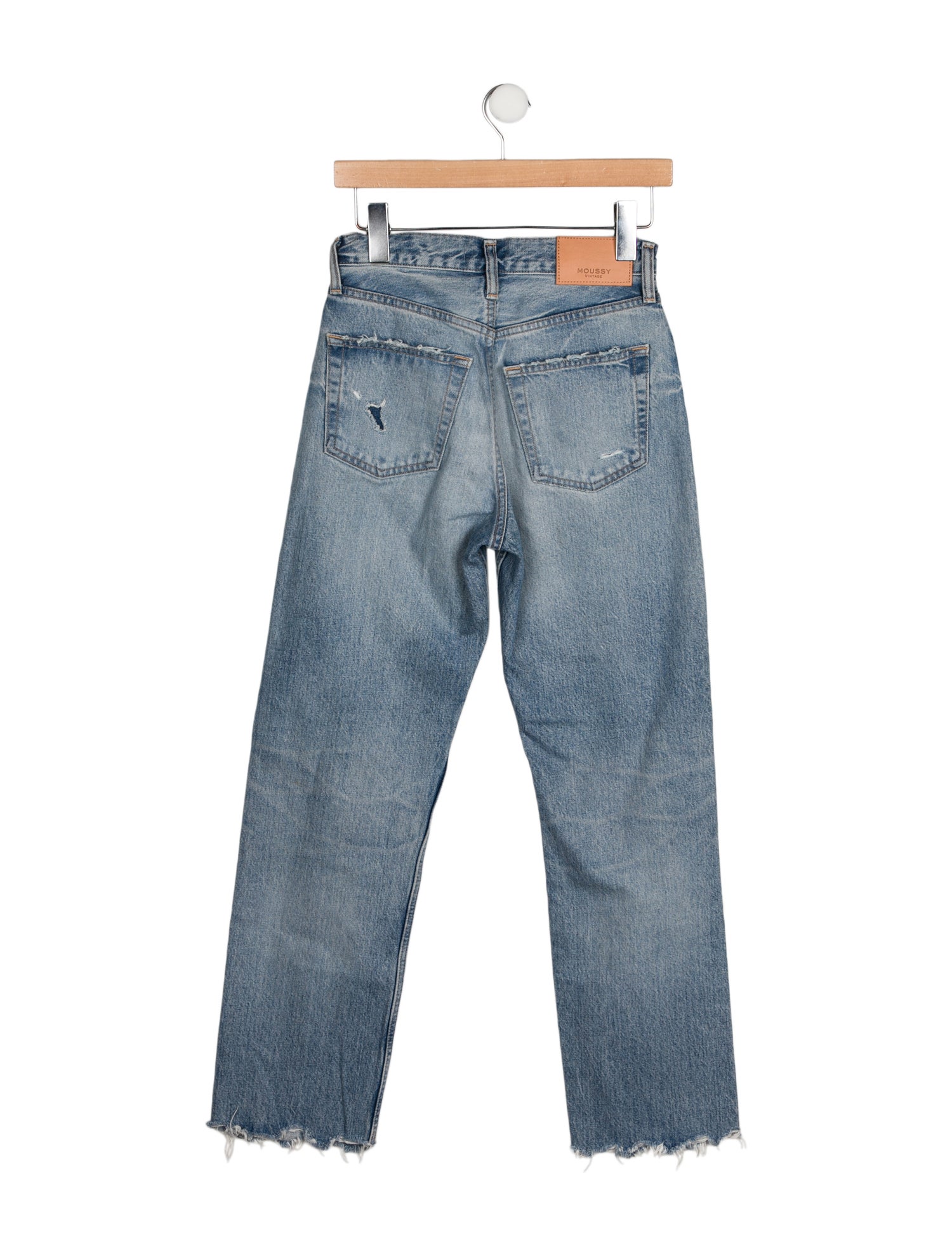 Moussy Vintage Mid-Rise Straight Leg Jeans