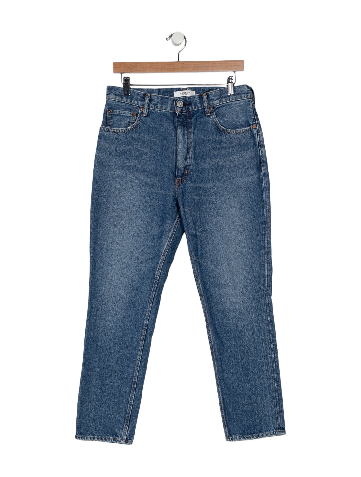 Moussy Vintage Mid-Rise Straight Leg Jeans