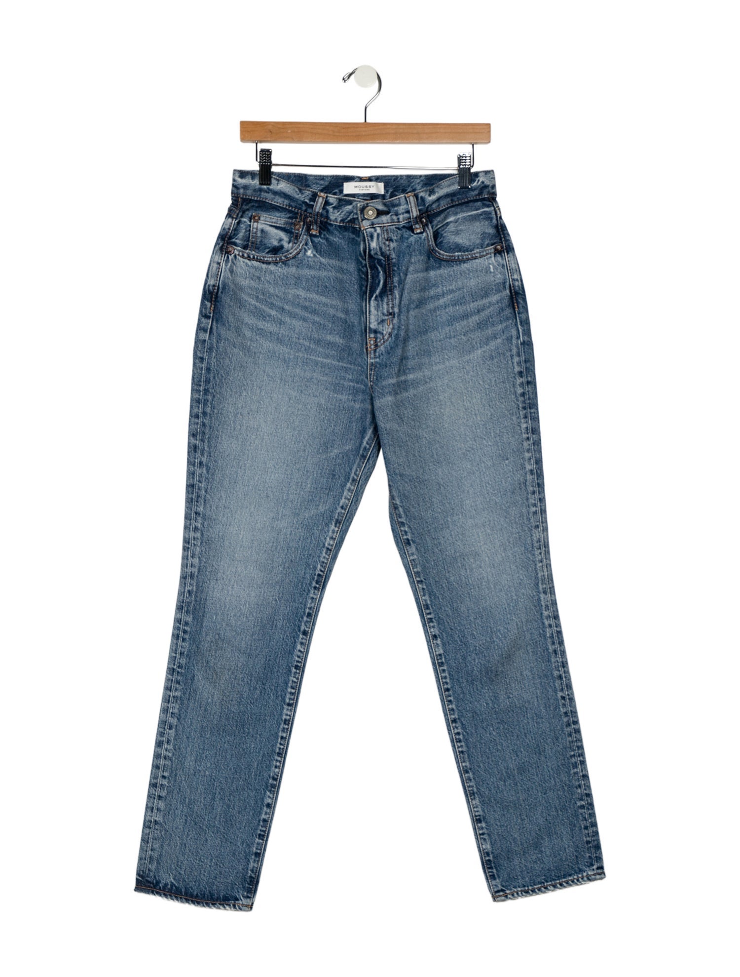 Moussy Vintage High-Rise Straight Leg Jeans