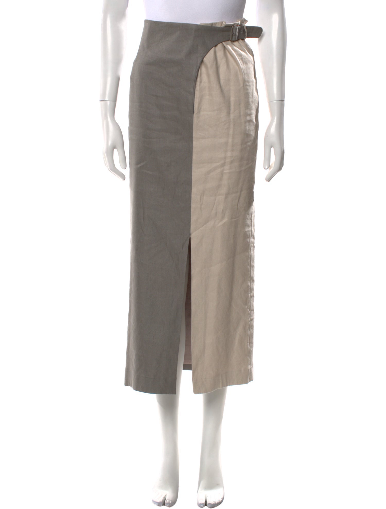 Moussy Vintage Linen Midi Length Skirt