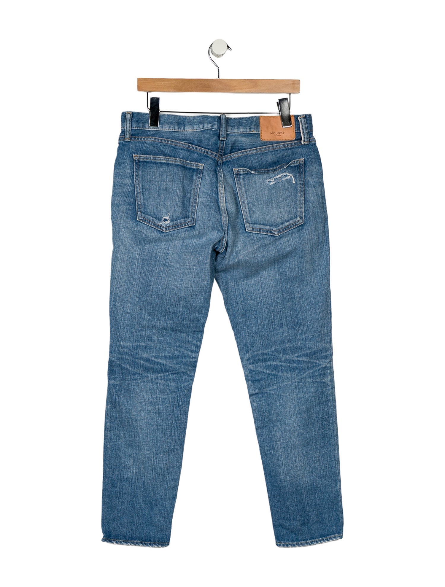 Moussy Vintage Mid-Rise Straight Leg Jeans