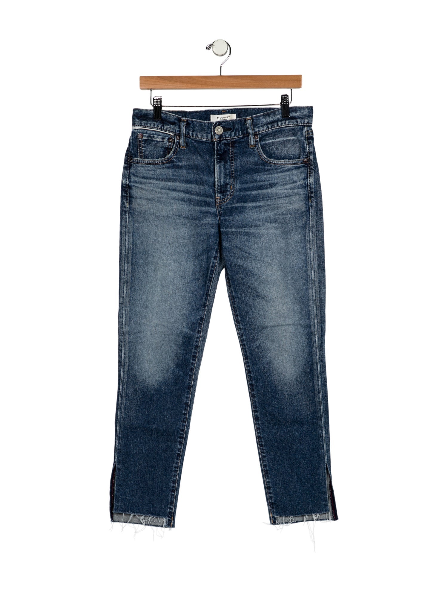 Moussy Vintage Mid-Rise Straight Leg Jeans