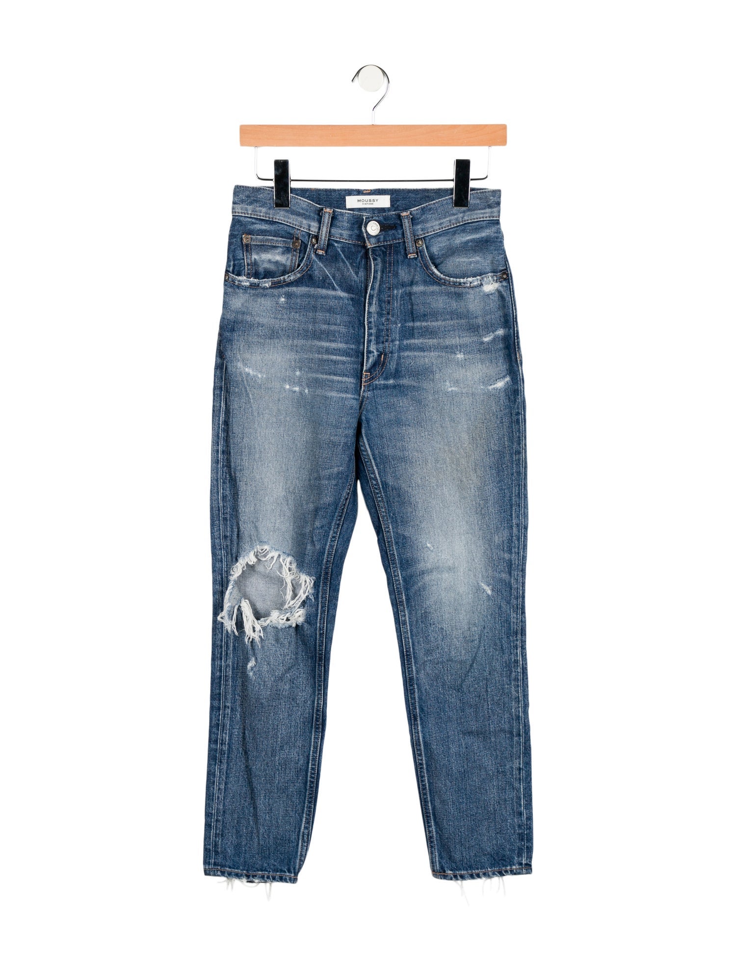 Moussy Vintage High-Rise Straight Leg Jeans
