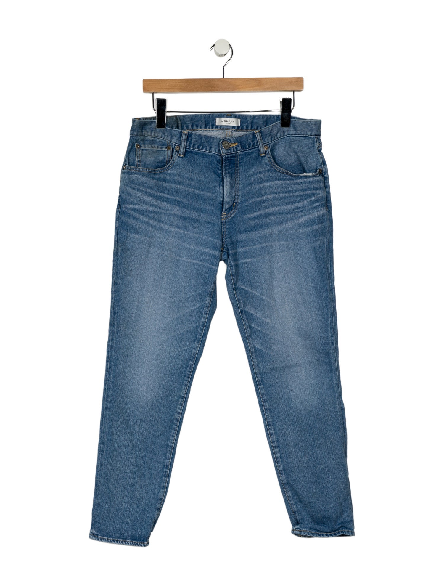 Moussy Vintage Mid-Rise Straight Leg Jeans