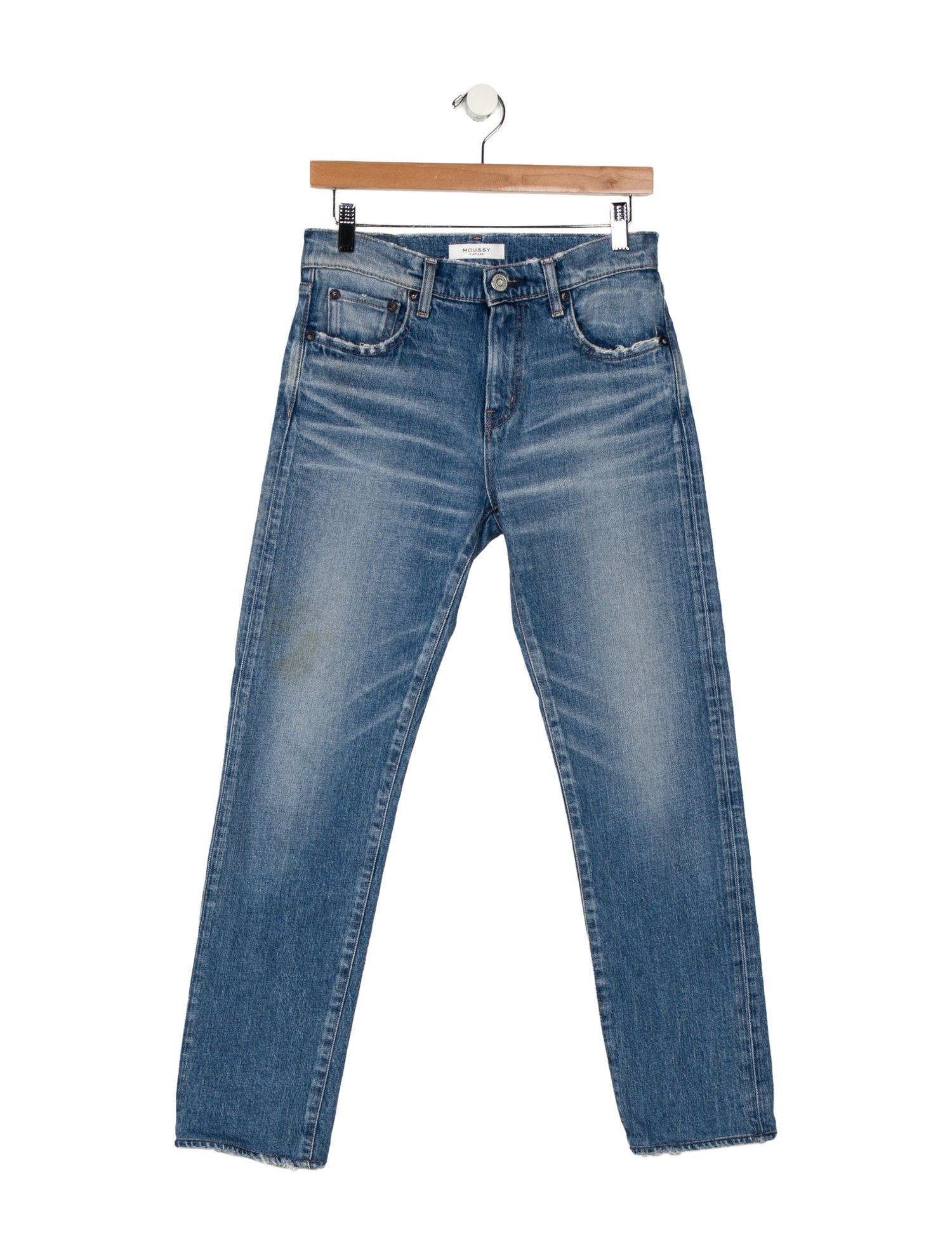 Moussy Vintage Mid-Rise Straight Leg Jeans
