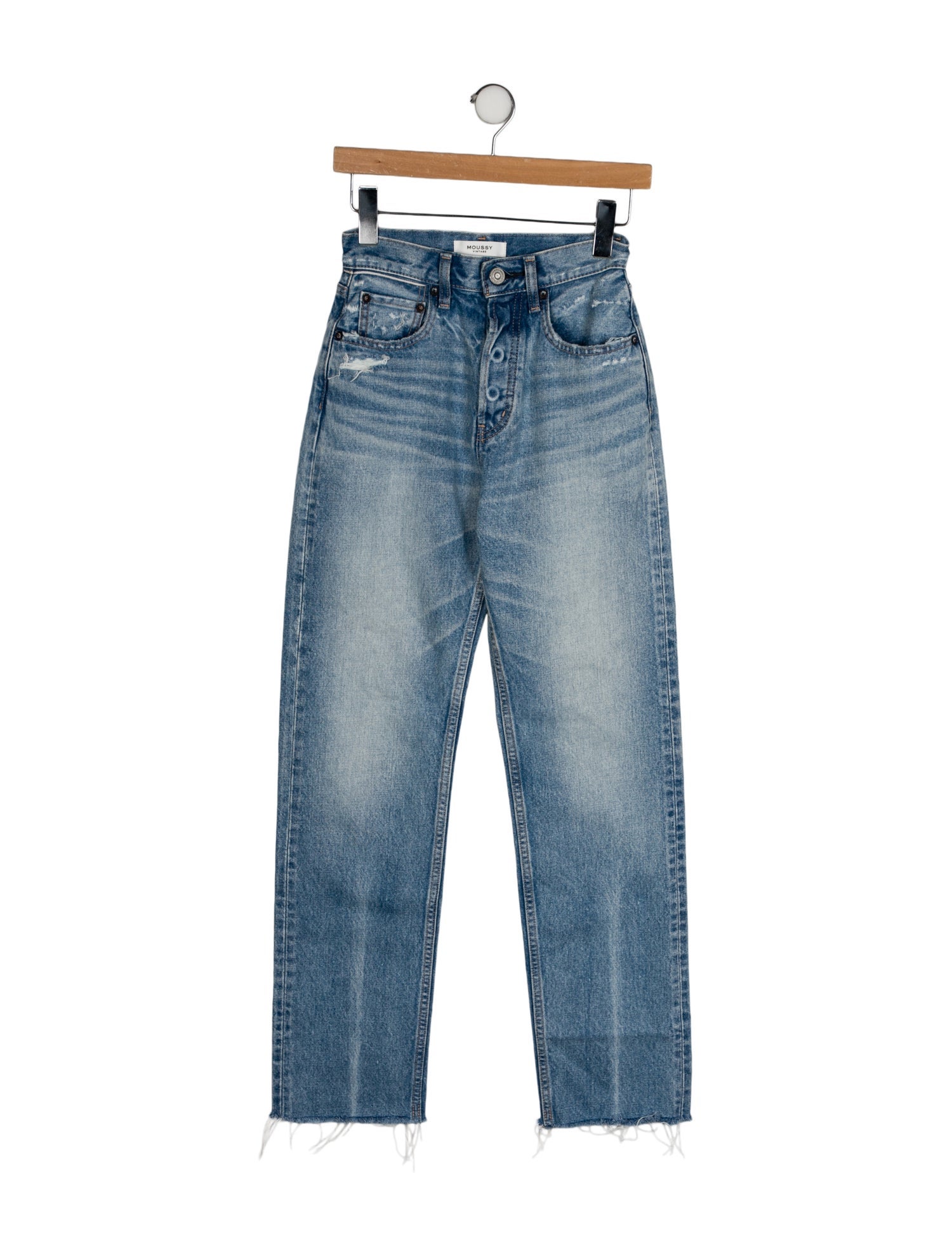 Moussy Vintage High-Rise Straight Leg Jeans