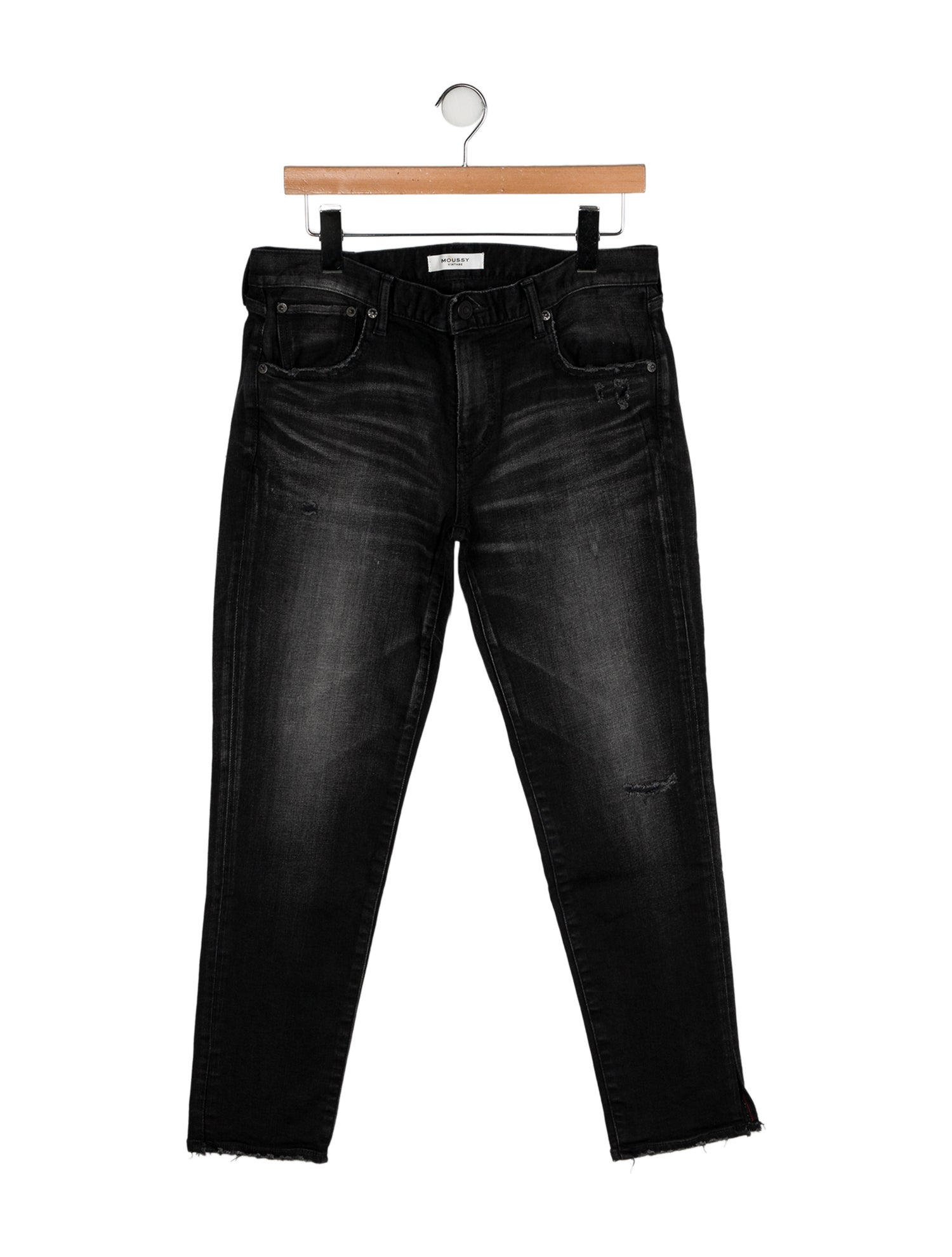 Moussy Vintage Mid-Rise Straight Leg Jeans