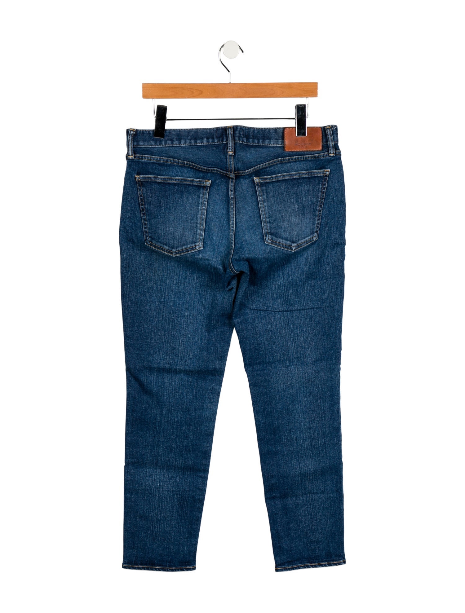 Moussy Vintage Mid-Rise Straight Leg Jeans