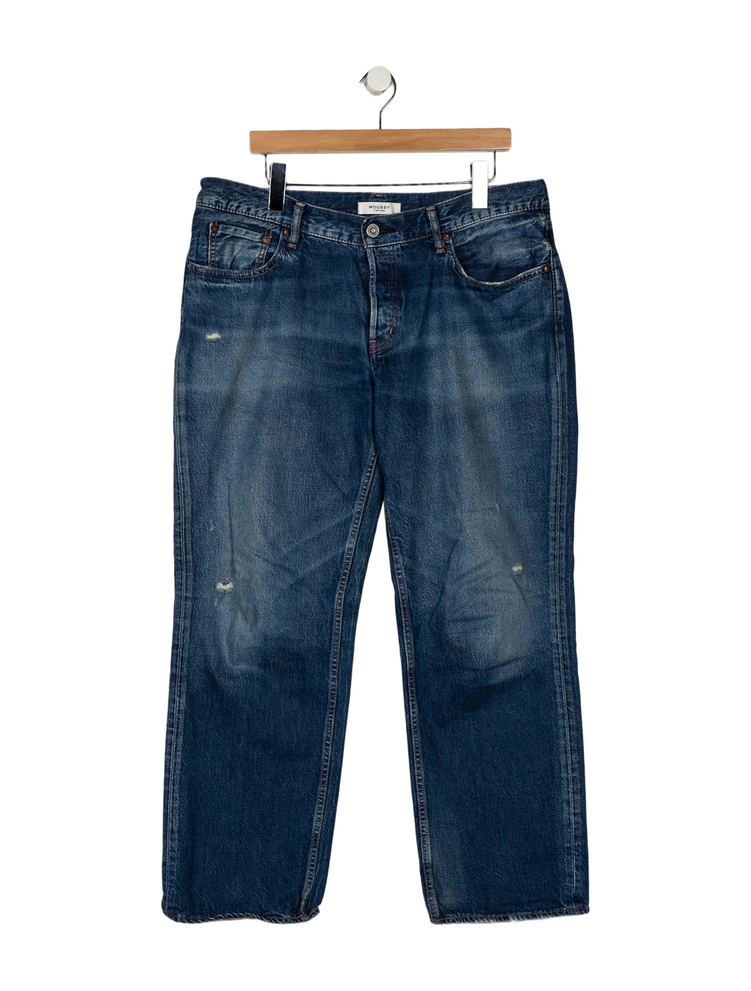 Moussy Vintage Mid-Rise Wide Leg Jeans