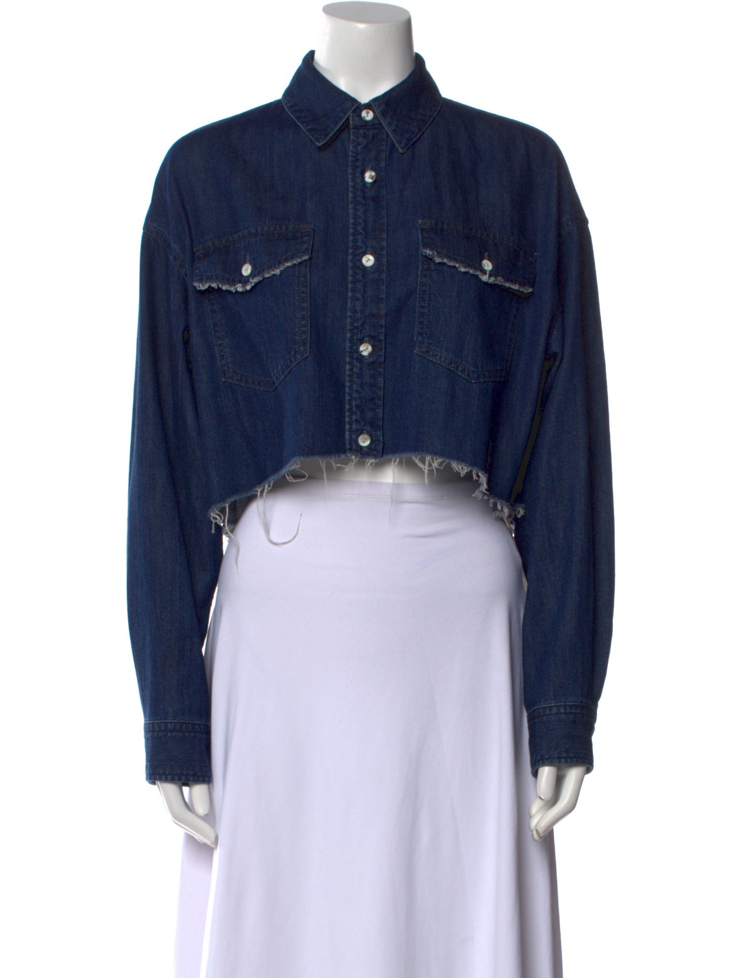 Moussy Vintage Long Sleeve Crop Top