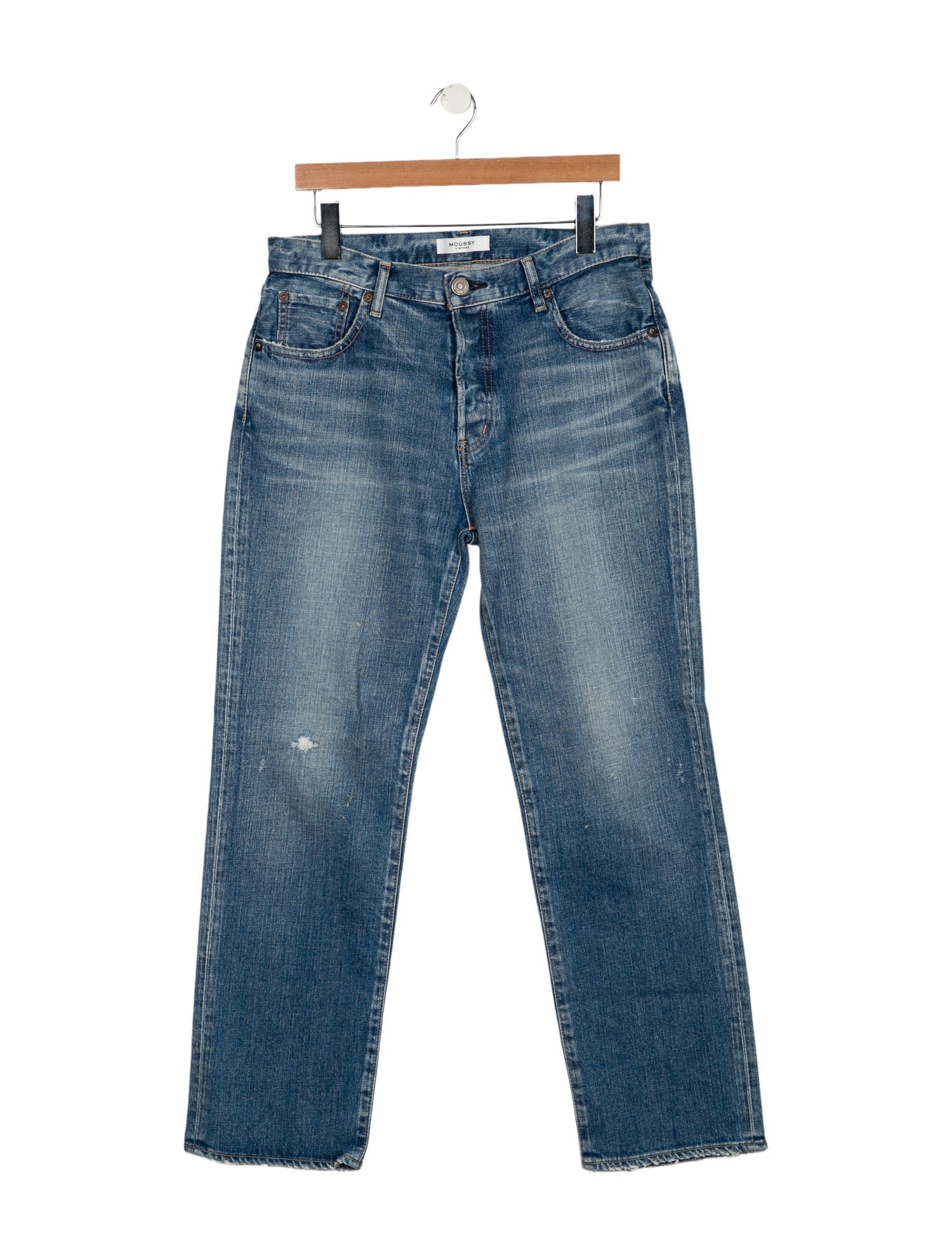Moussy Vintage Mid-Rise Straight Leg Jeans
