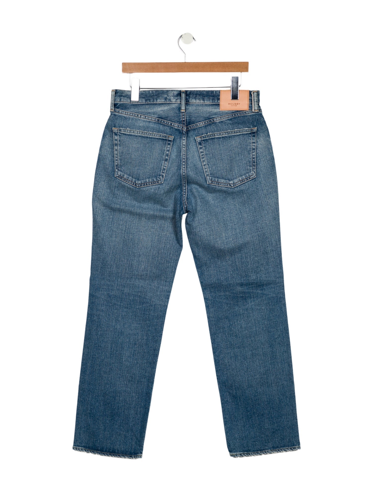 Moussy Vintage Mid-Rise Straight Leg Jeans