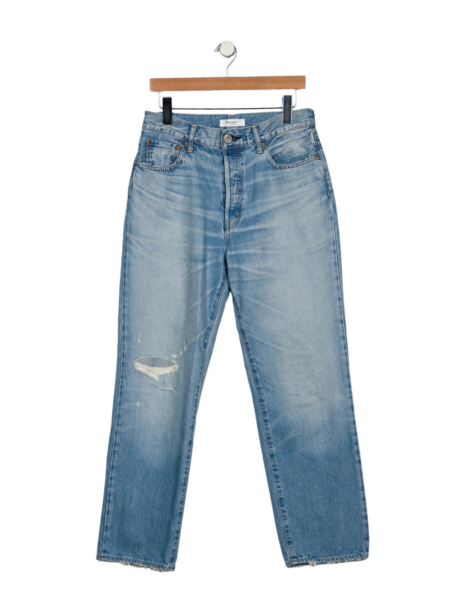 Moussy Vintage High-Rise Straight Leg Jeans