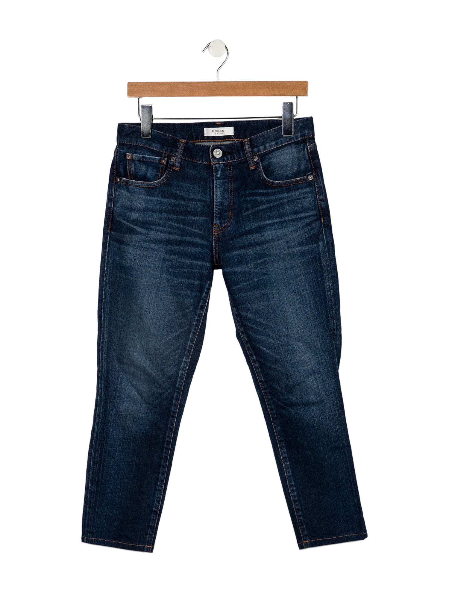 Moussy Vintage Mid-Rise Straight Leg Jeans