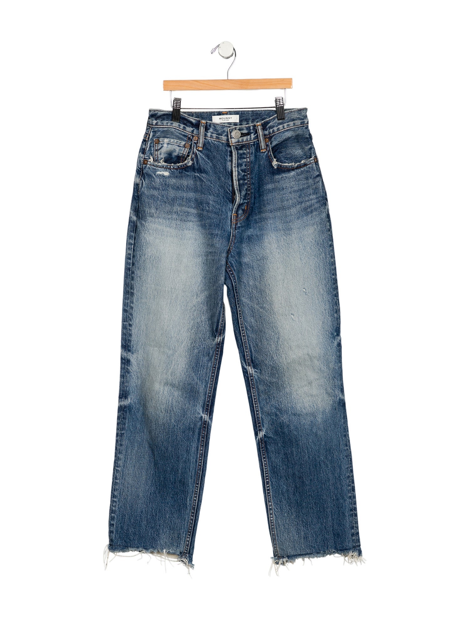 Moussy Vintage High-Rise Straight Leg Jeans