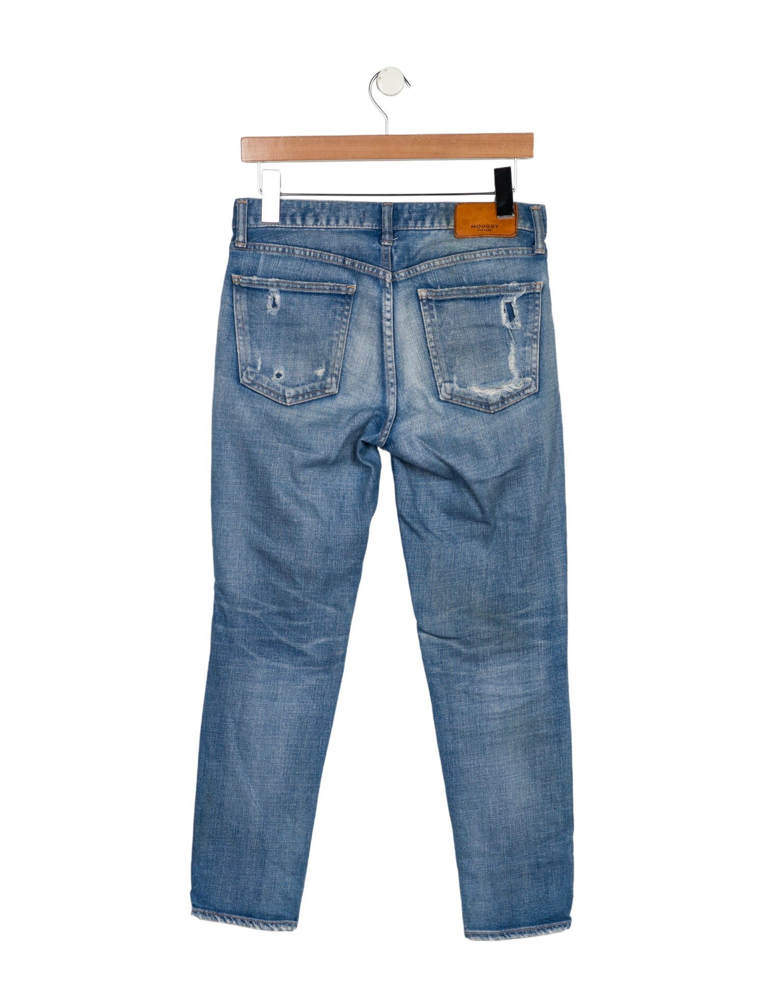 Moussy Vintage Mid-Rise Straight Leg Jeans