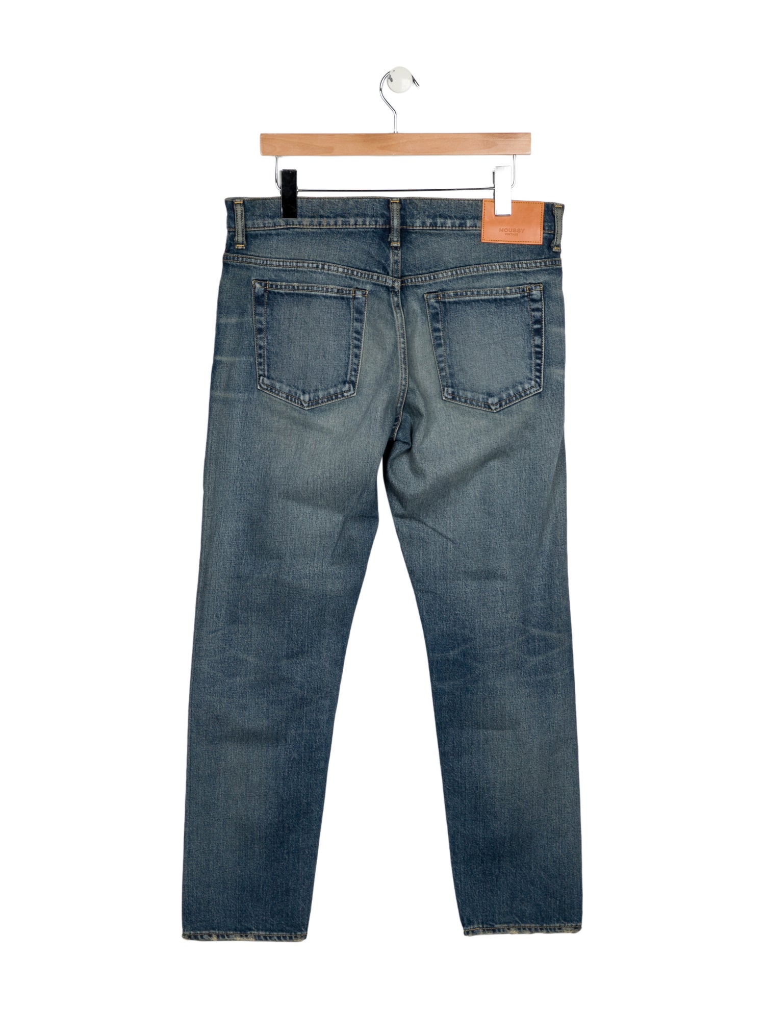 Moussy Vintage Mid-Rise Straight Leg Jeans