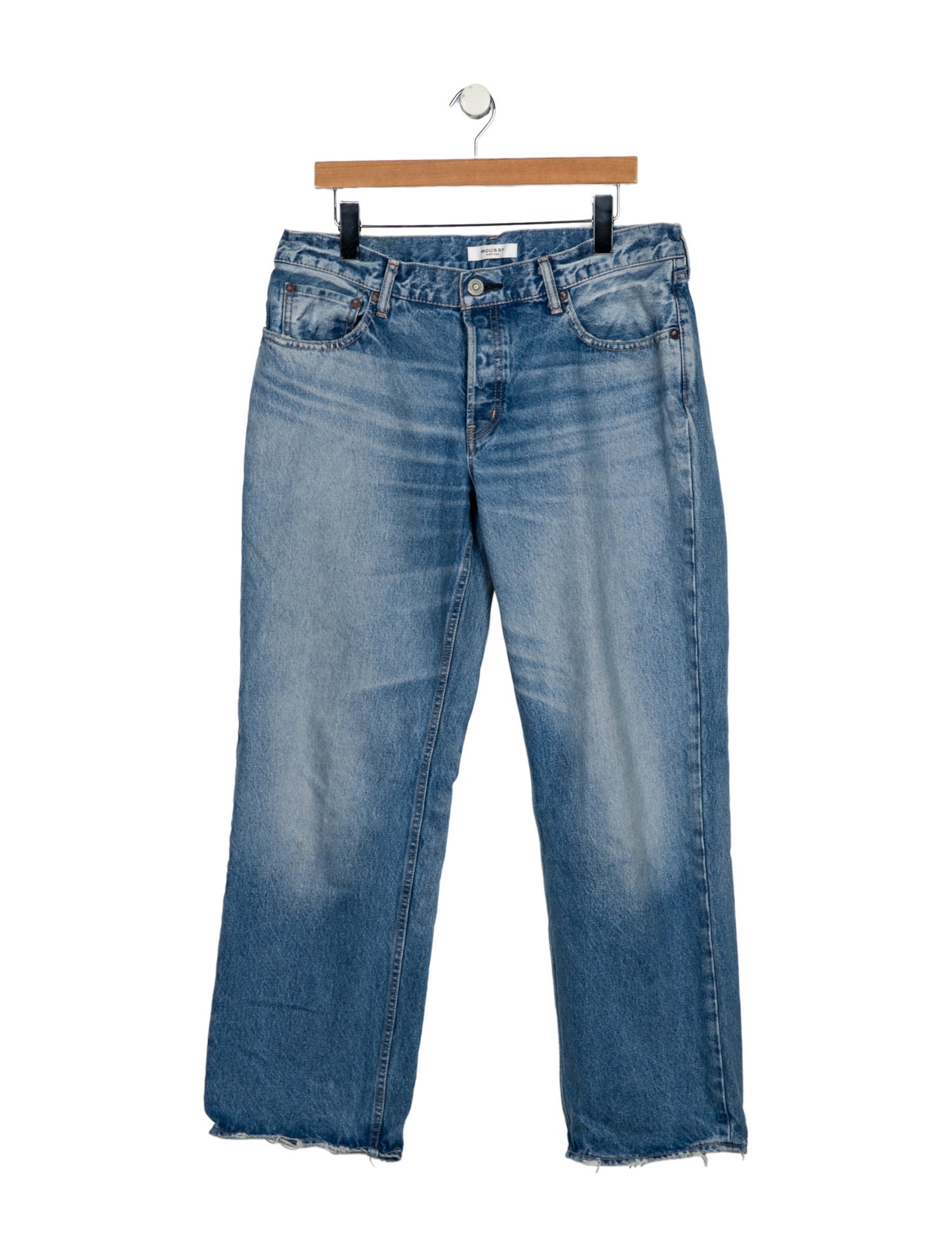 Moussy Vintage Mid-Rise Wide Leg Jeans