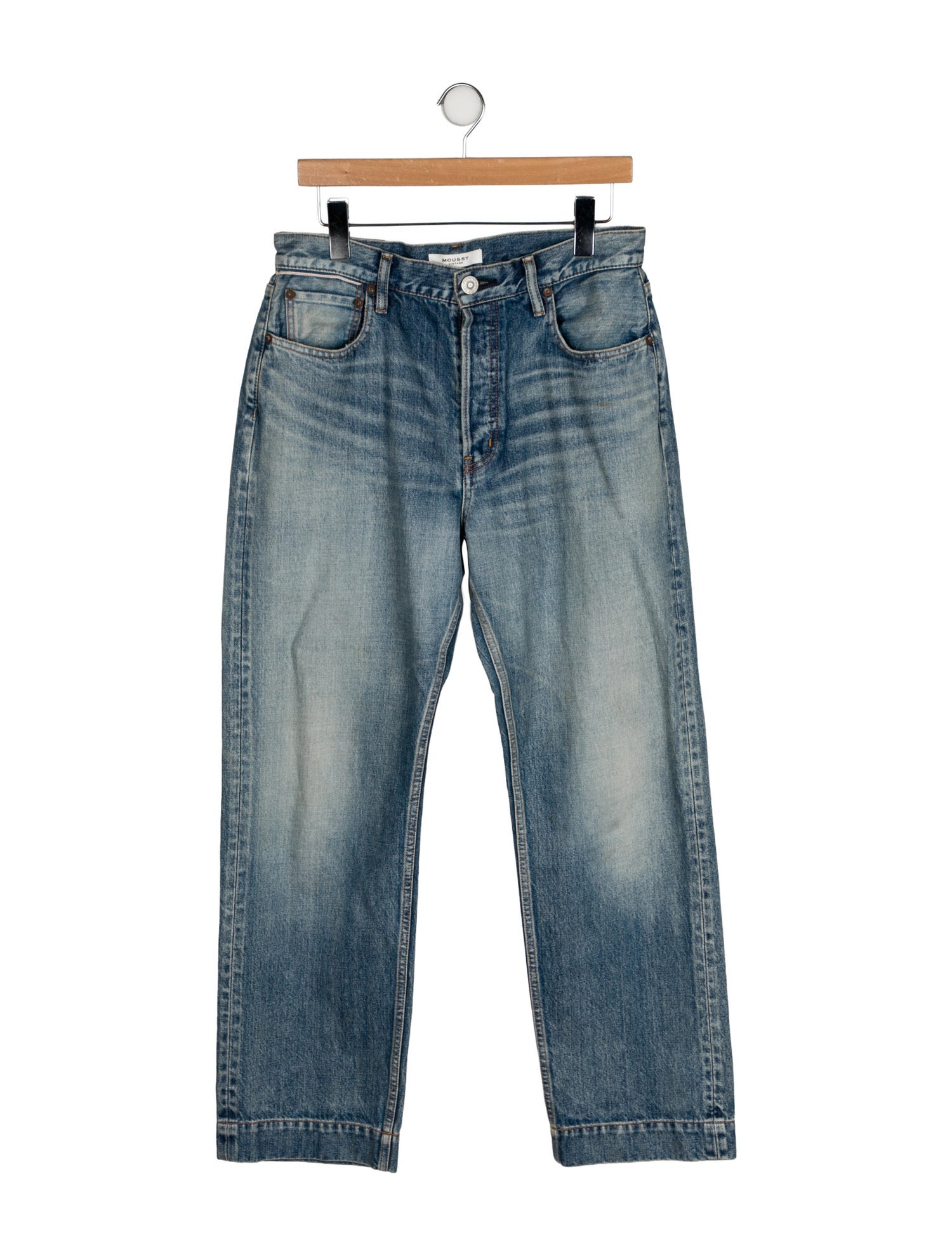 Moussy Vintage Mid-Rise Wide Leg Jeans