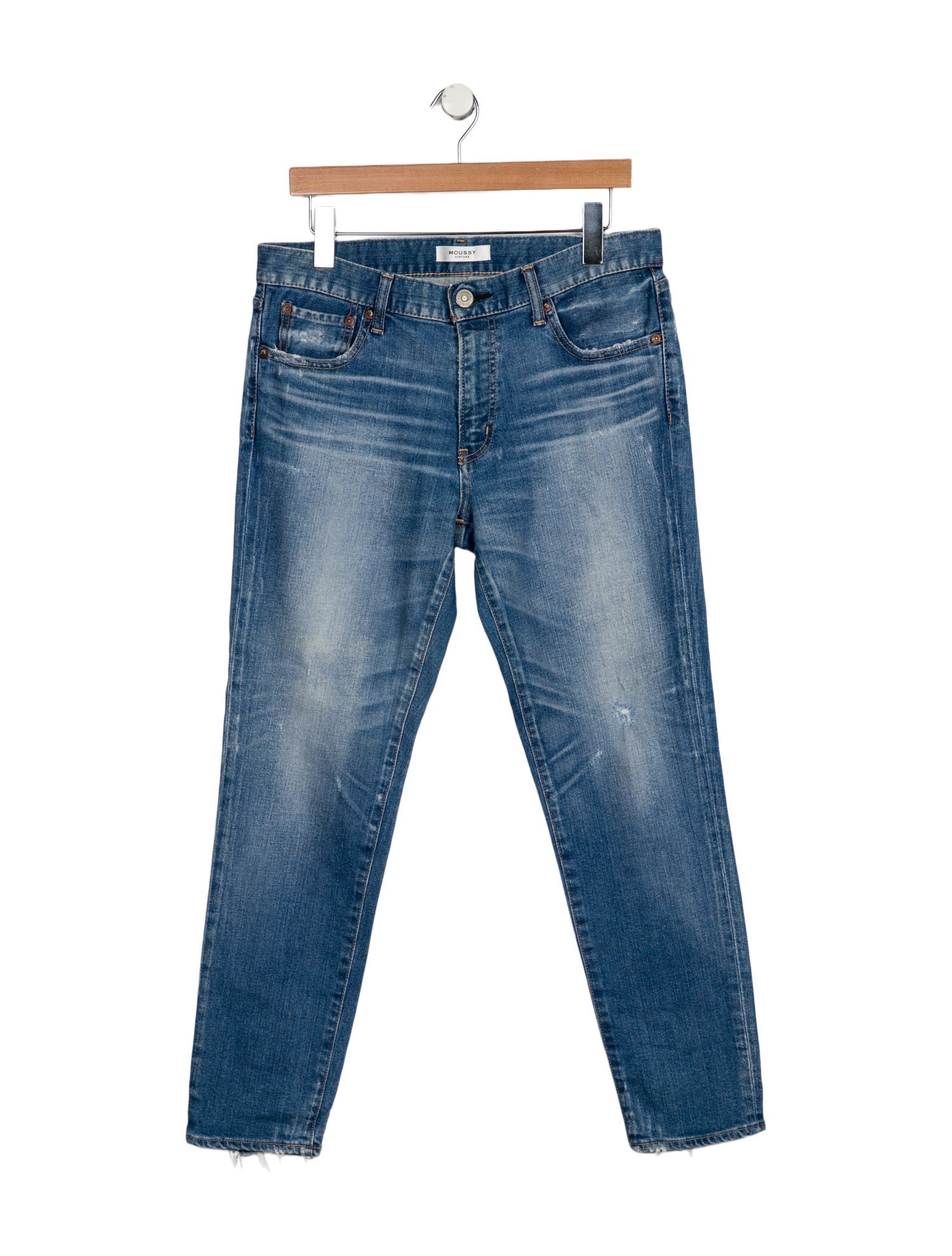 Moussy Vintage Mid-Rise Straight Leg Jeans