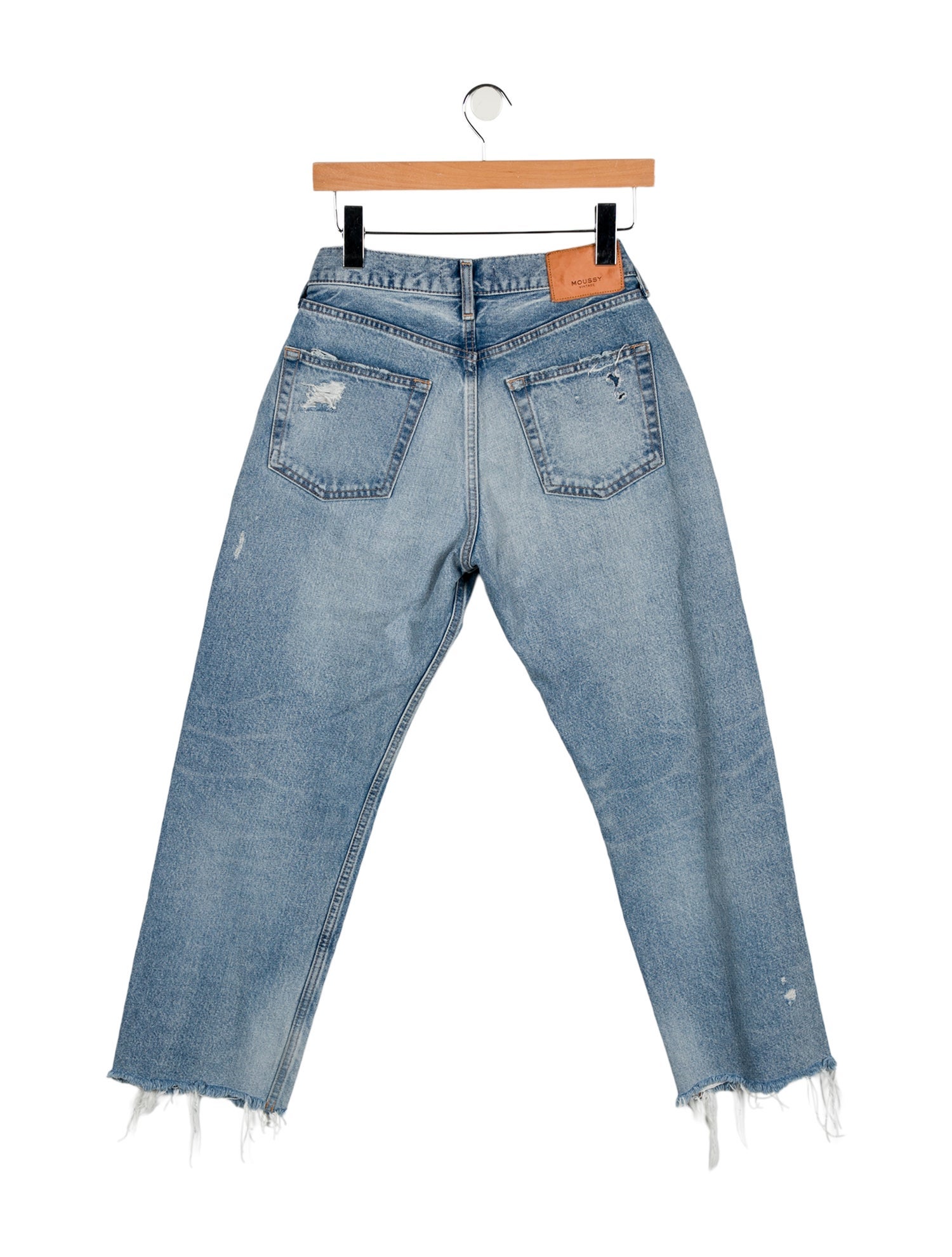 Moussy Vintage Mid-Rise Straight Leg Jeans