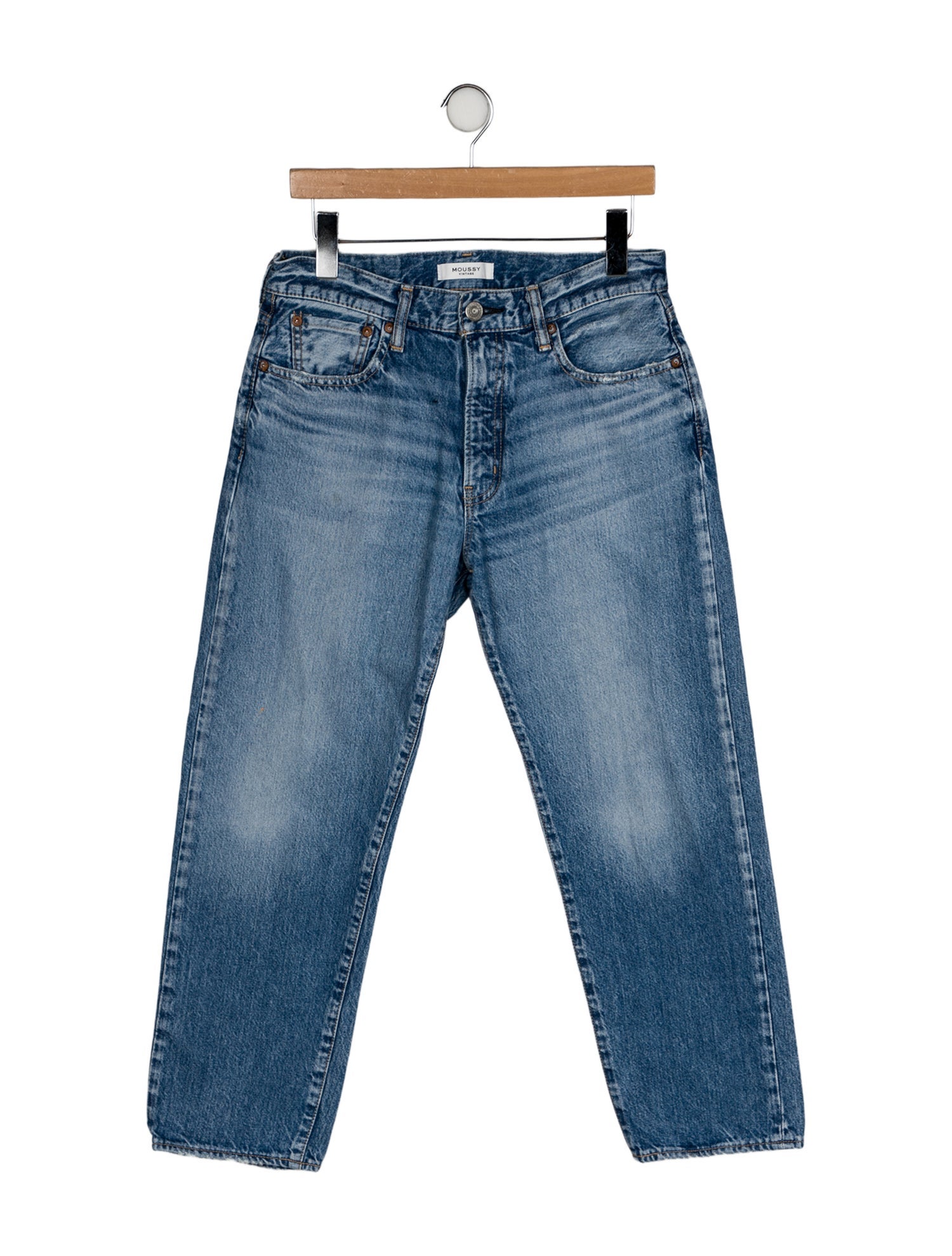Moussy Vintage Mid-Rise Straight Leg Jeans