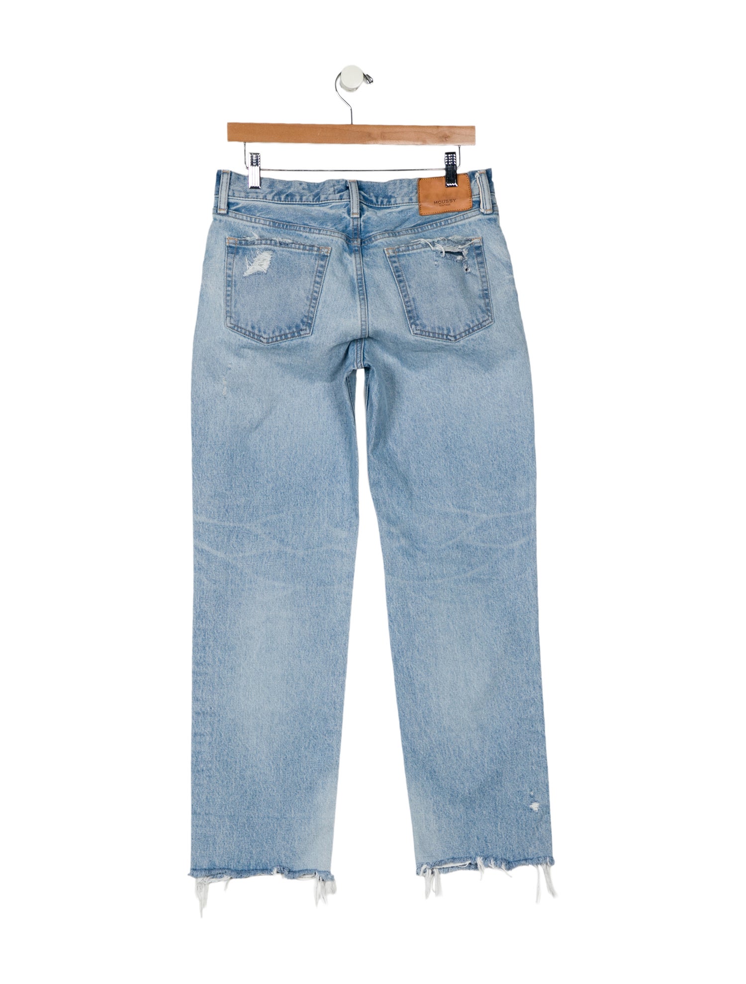 Moussy Vintage Mid-Rise Straight Leg Jeans