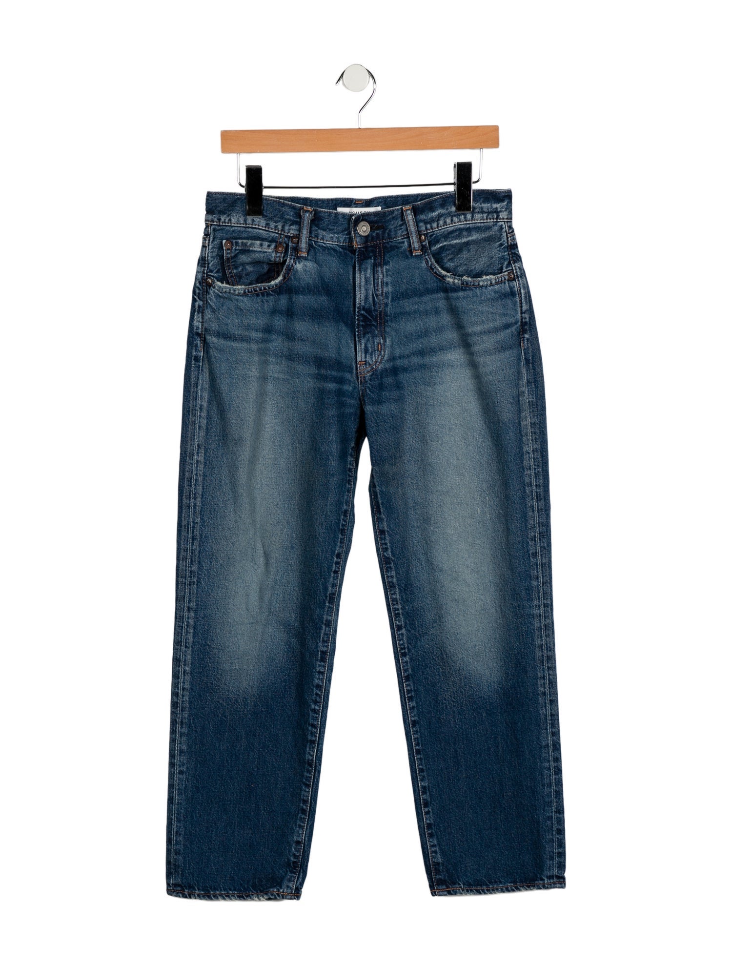 Moussy Vintage Mid-Rise Straight Leg Jeans