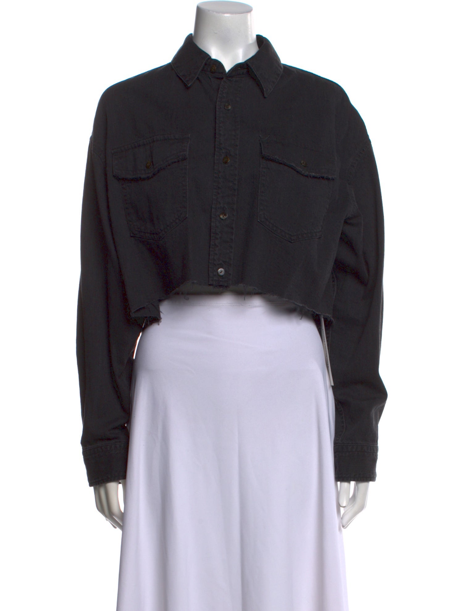 Moussy Vintage Long Sleeve Crop Top