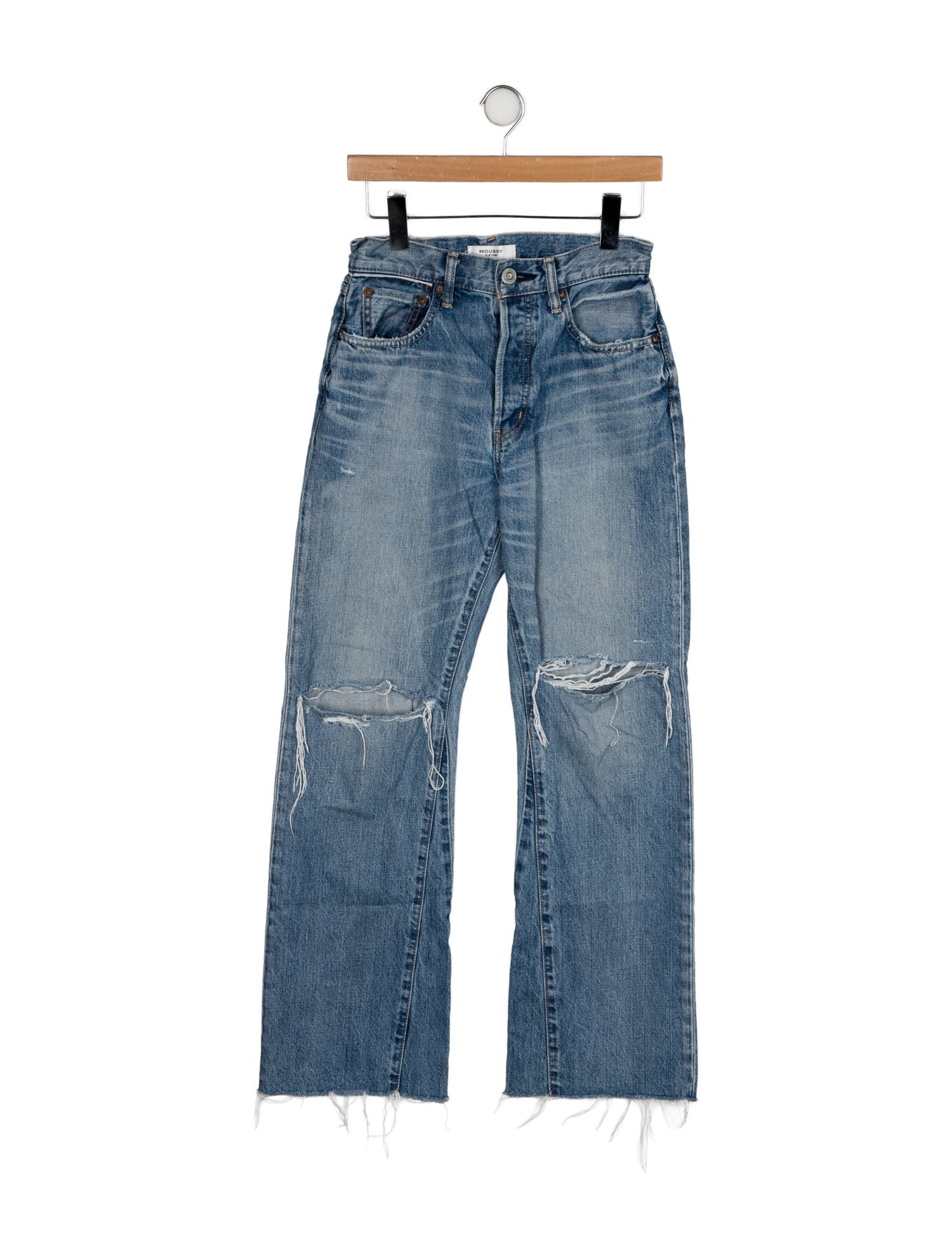 Moussy Vintage Mid-Rise Wide Leg Jeans
