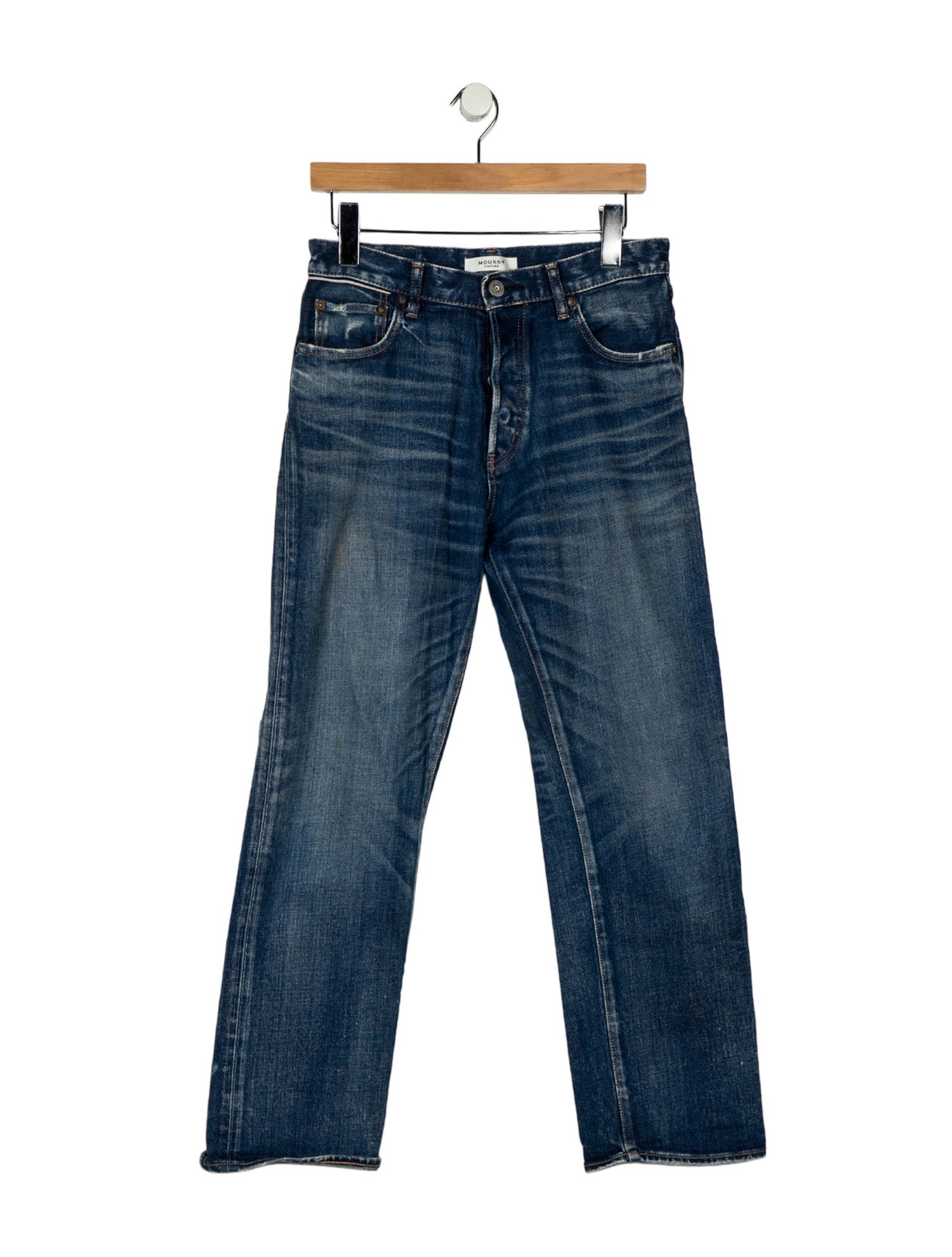 Moussy Vintage Mid-Rise Straight Leg Jeans