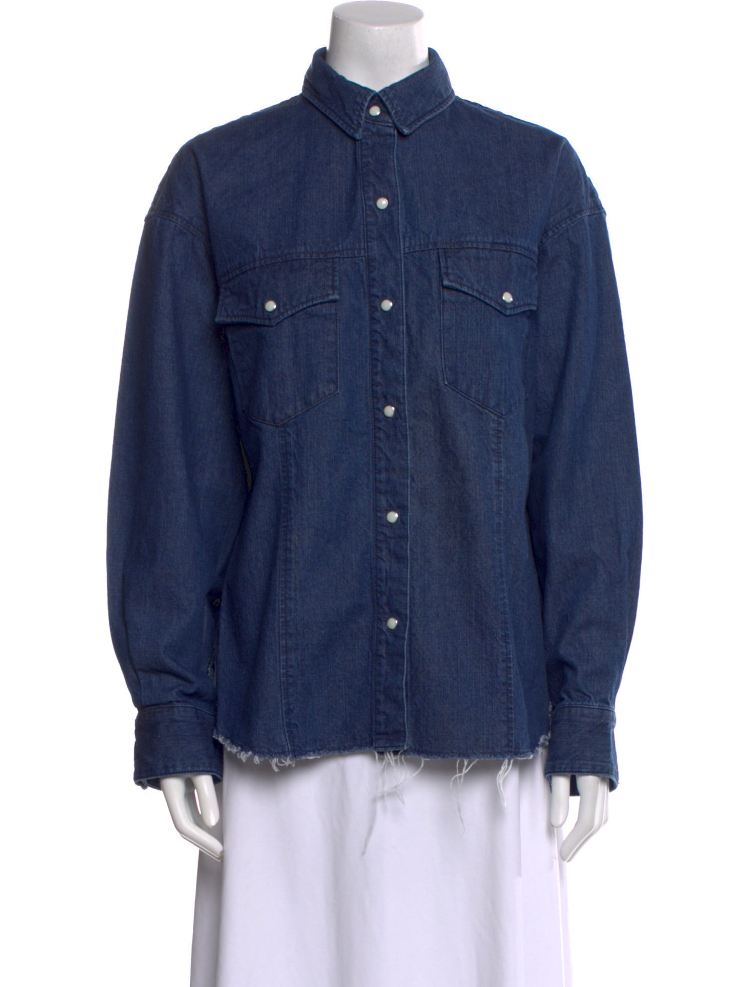 Moussy Vintage Long Sleeve Button-Up Top