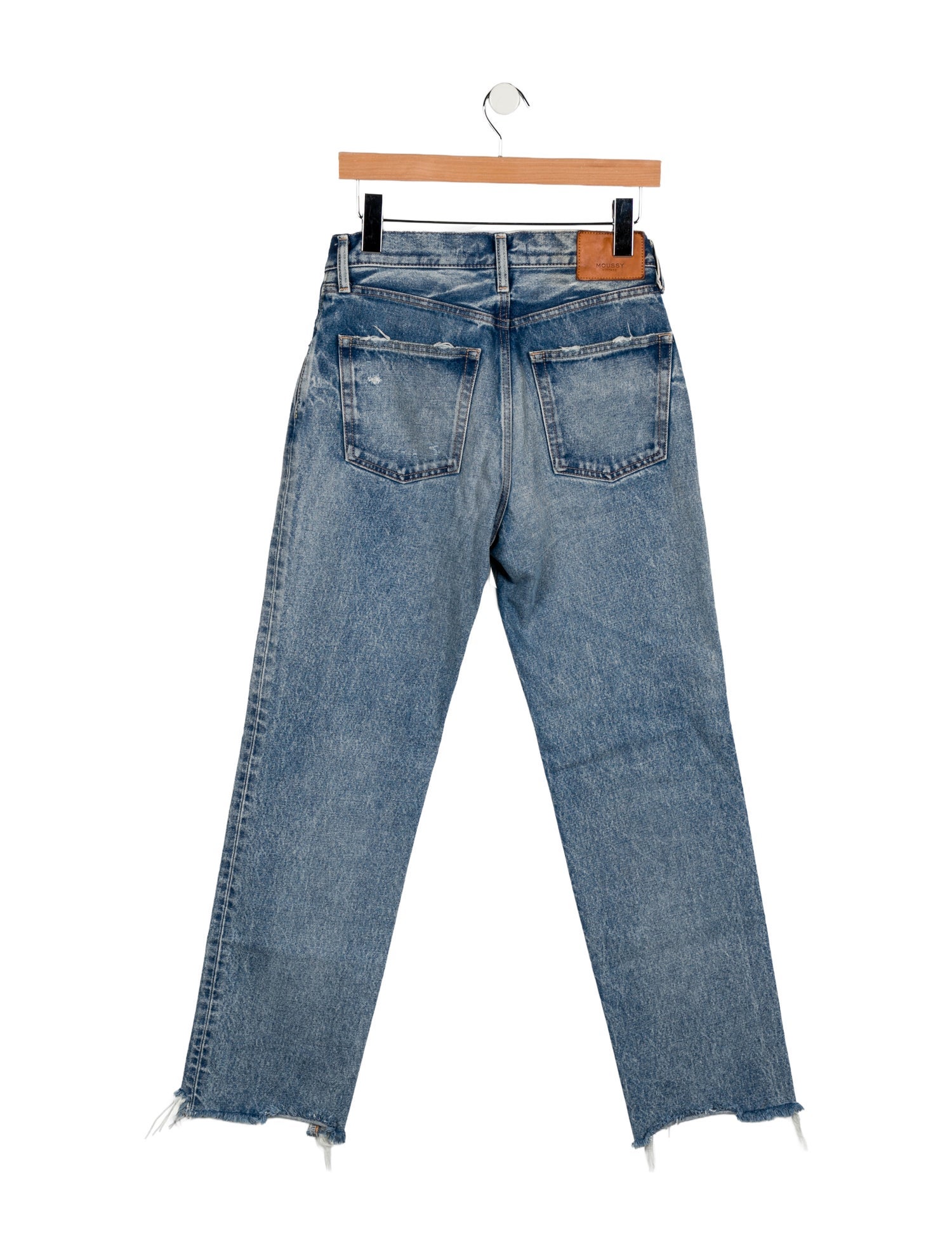 Moussy Vintage Mid-Rise Straight Leg Jeans