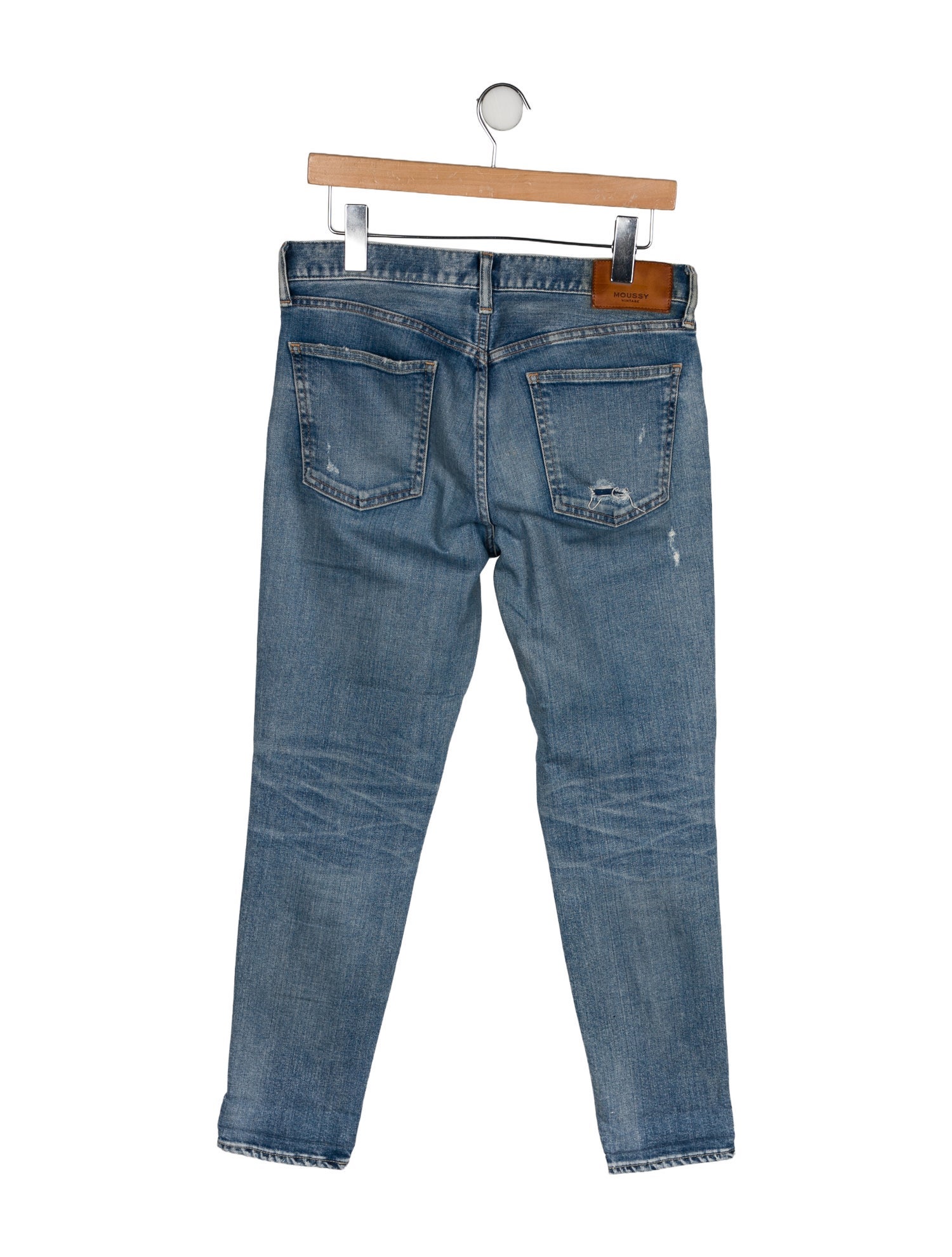 Moussy Vintage Mid-Rise Straight Leg Jeans