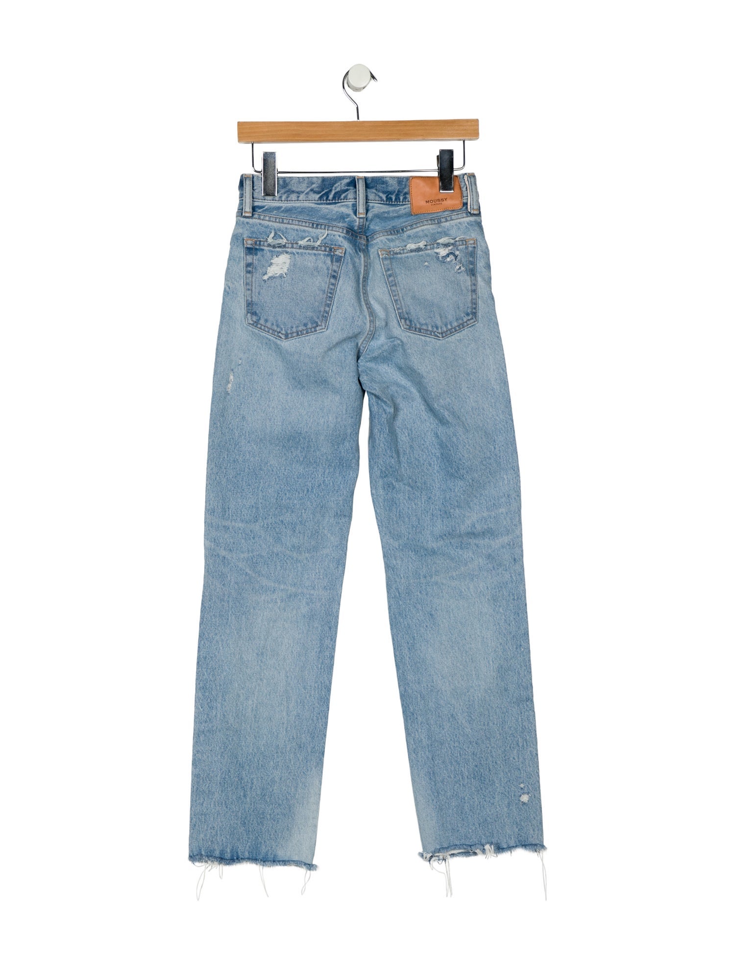 Moussy Vintage Mid-Rise Straight Leg Jeans