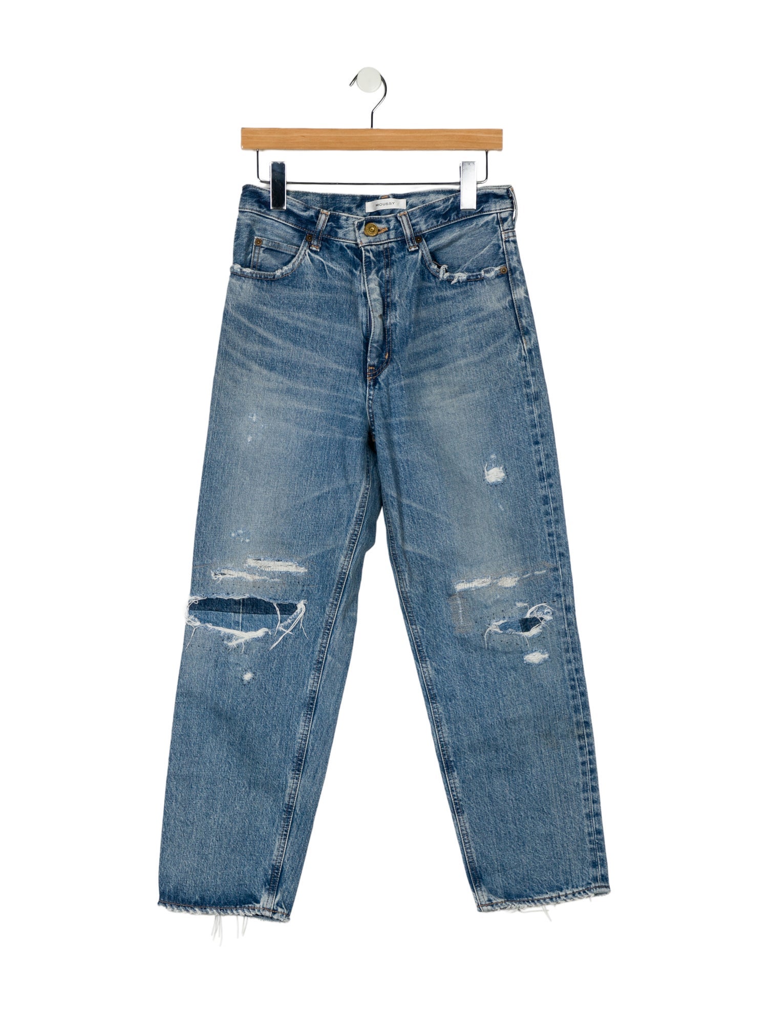 Moussy Vintage High-Rise Straight Leg Jeans