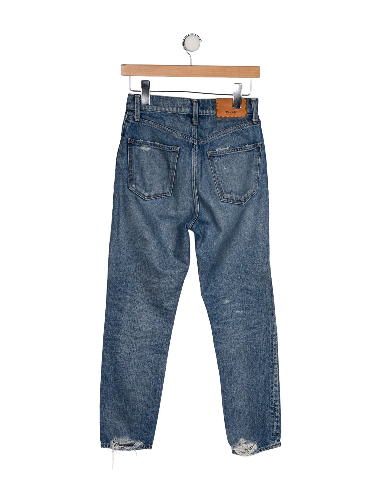 Moussy Vintage Mid-Rise Straight Leg Jeans