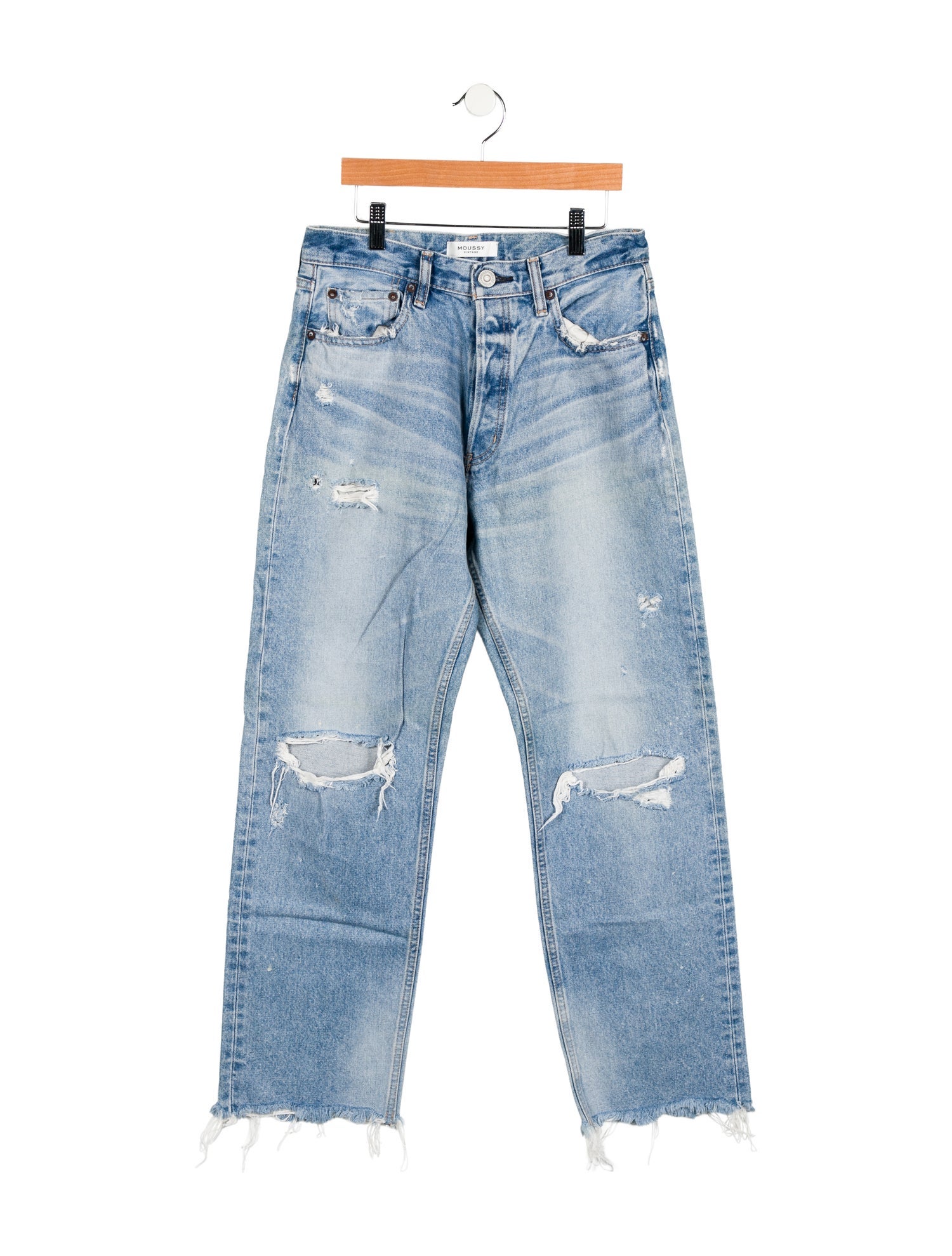 Moussy Vintage High-Rise Straight Leg Jeans