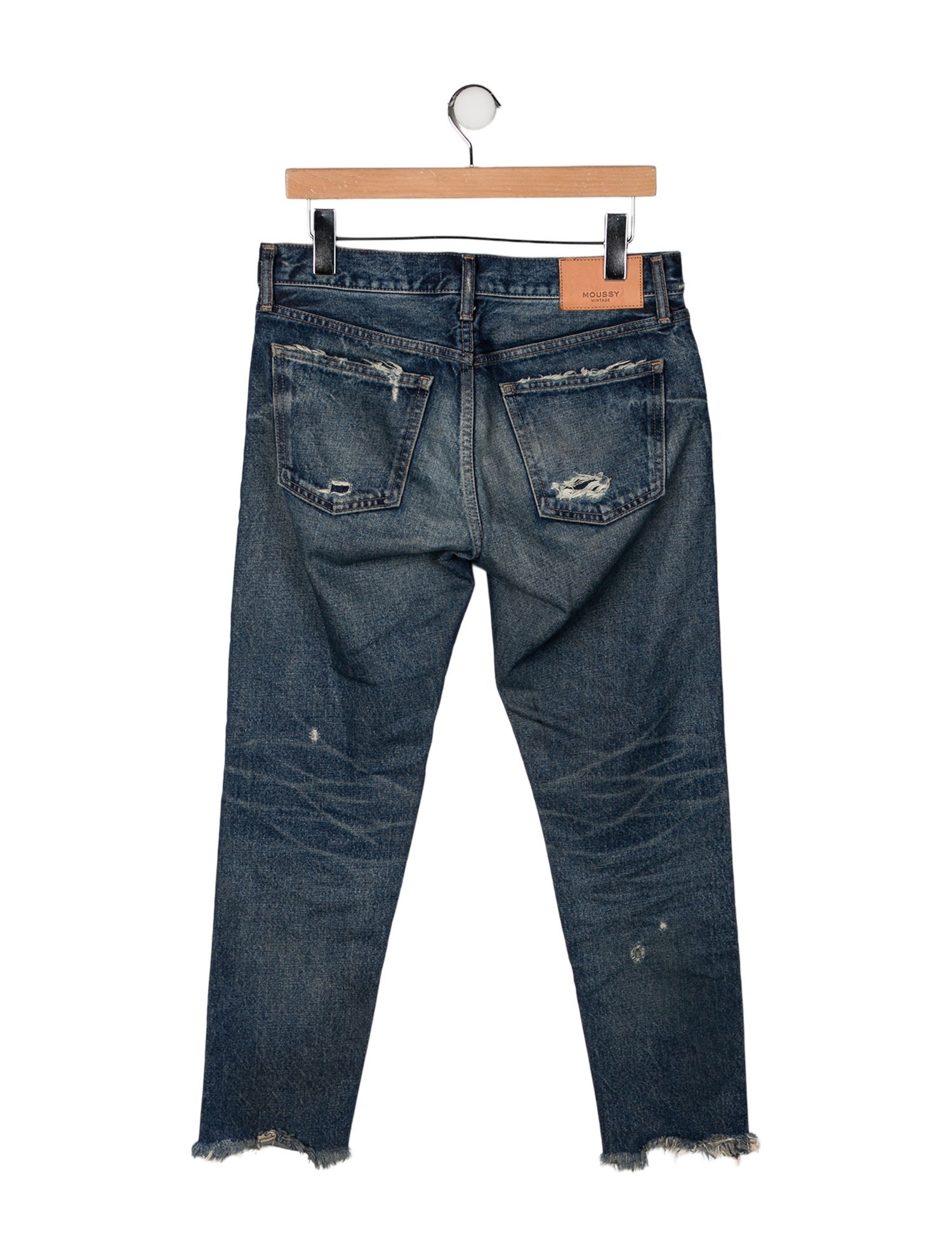 Moussy Vintage Mid-Rise Straight Leg Jeans