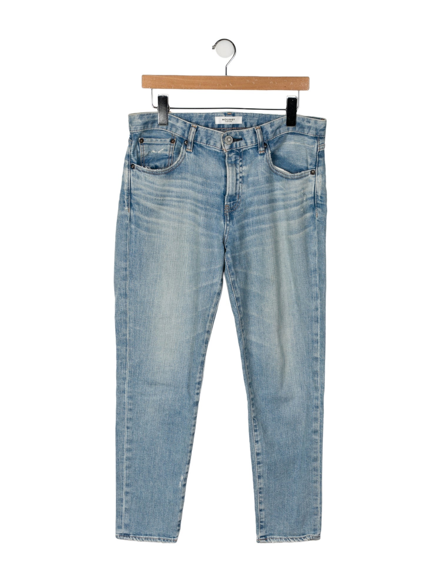 Moussy Vintage Mid-Rise Straight Leg Jeans