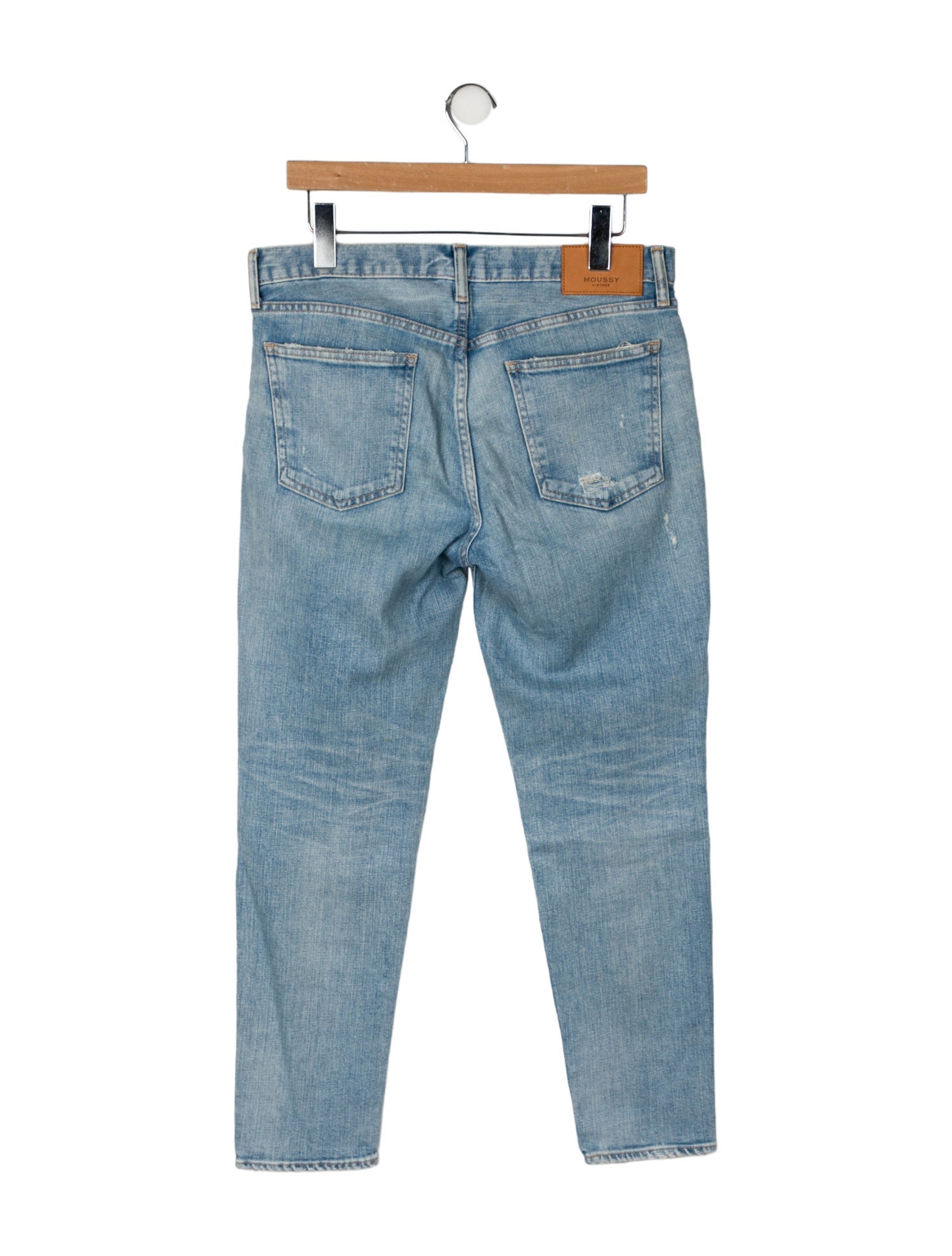 Moussy Vintage Mid-Rise Straight Leg Jeans